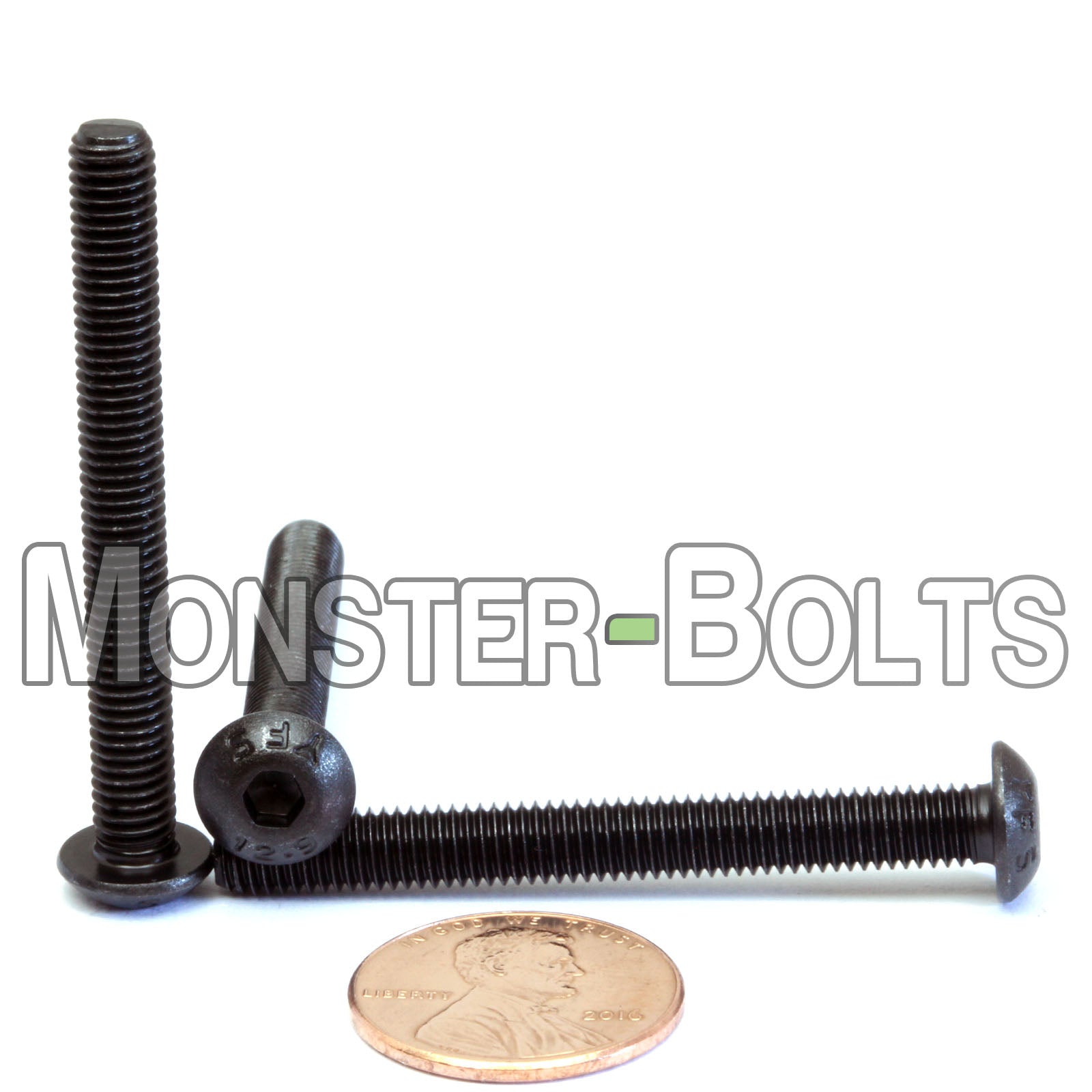 Bulk M5 Button Head Socket Cap screws, 12.9 Alloy Steel w/ Black Oxide