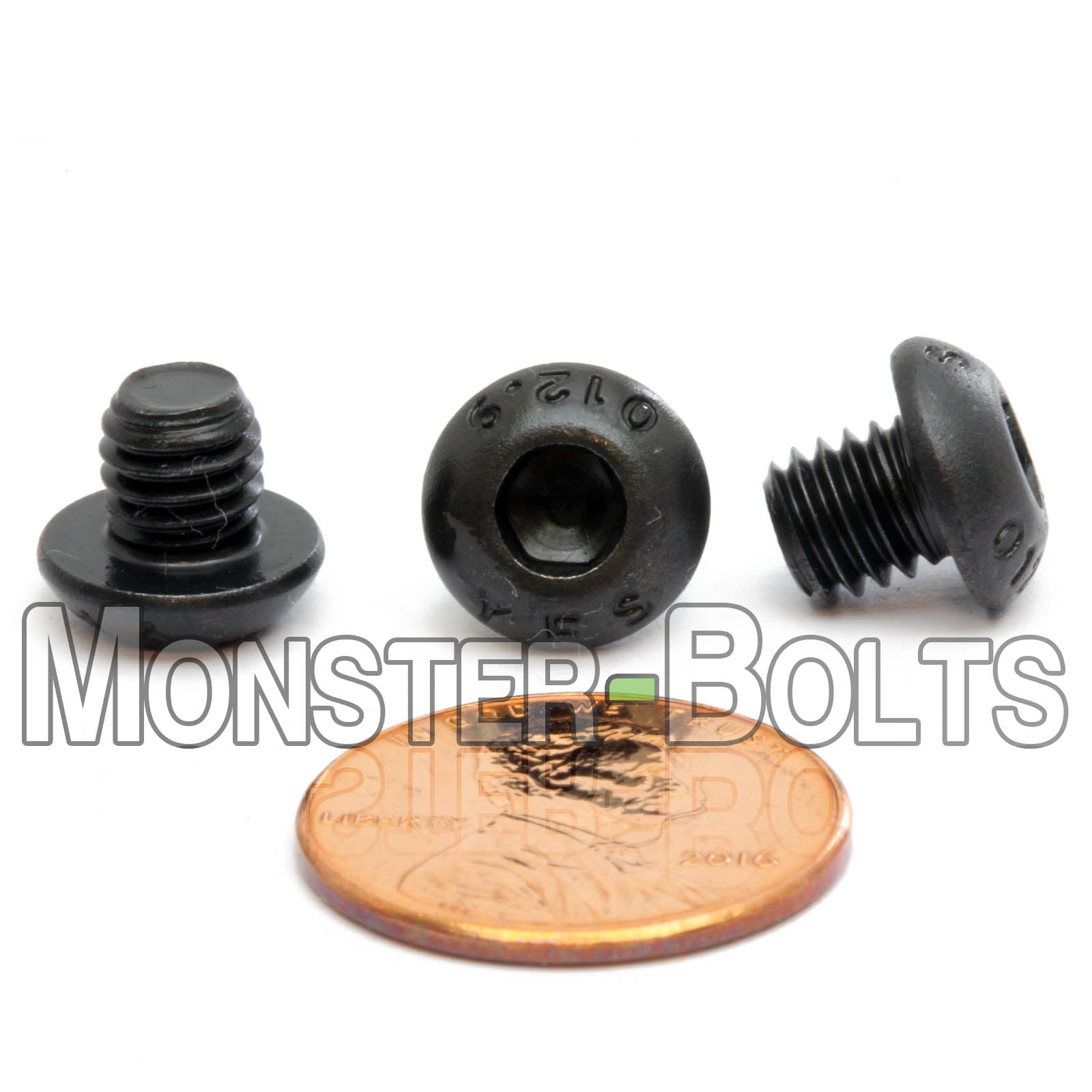 Bulk M6 Button Head Socket Cap screws, 12.9 Alloy Steel w/ Black Oxide