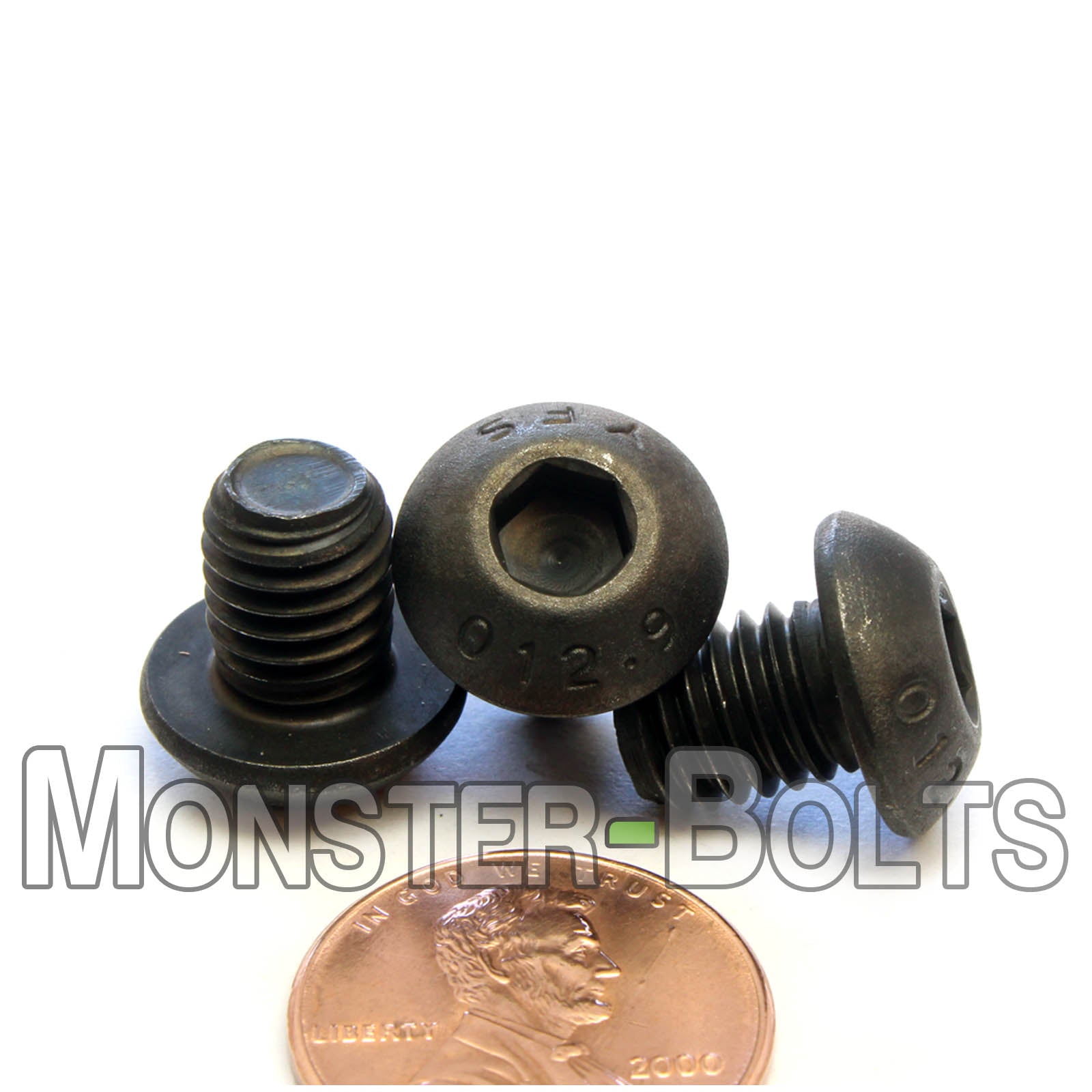 M8 Button Head Socket Cap screws, 12.9 Alloy Steel w/ Black Oxide