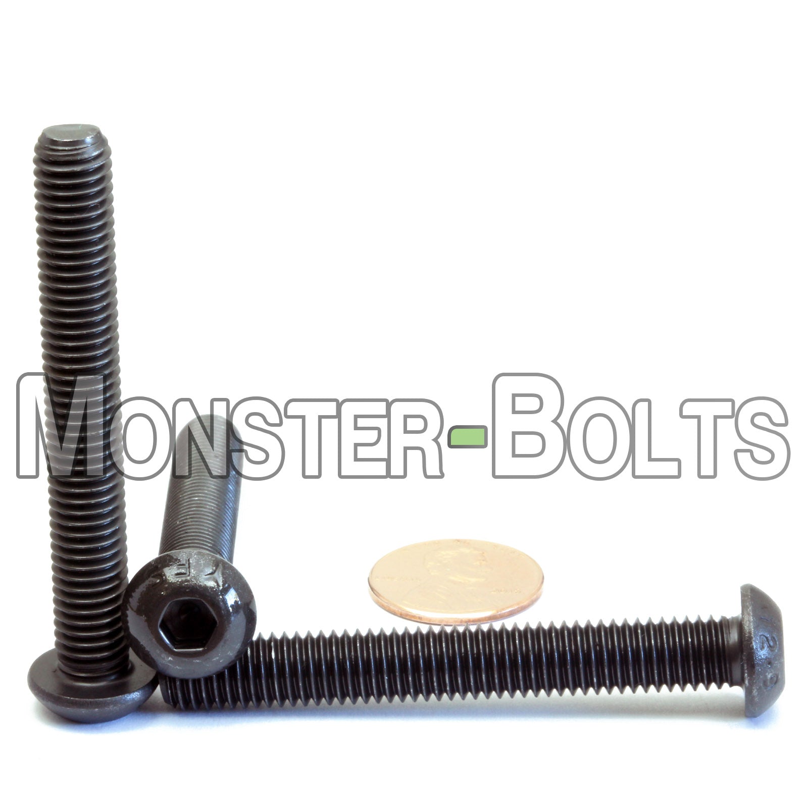 M8 Button Head Socket Cap screws, 12.9 Alloy Steel w/ Black Oxide