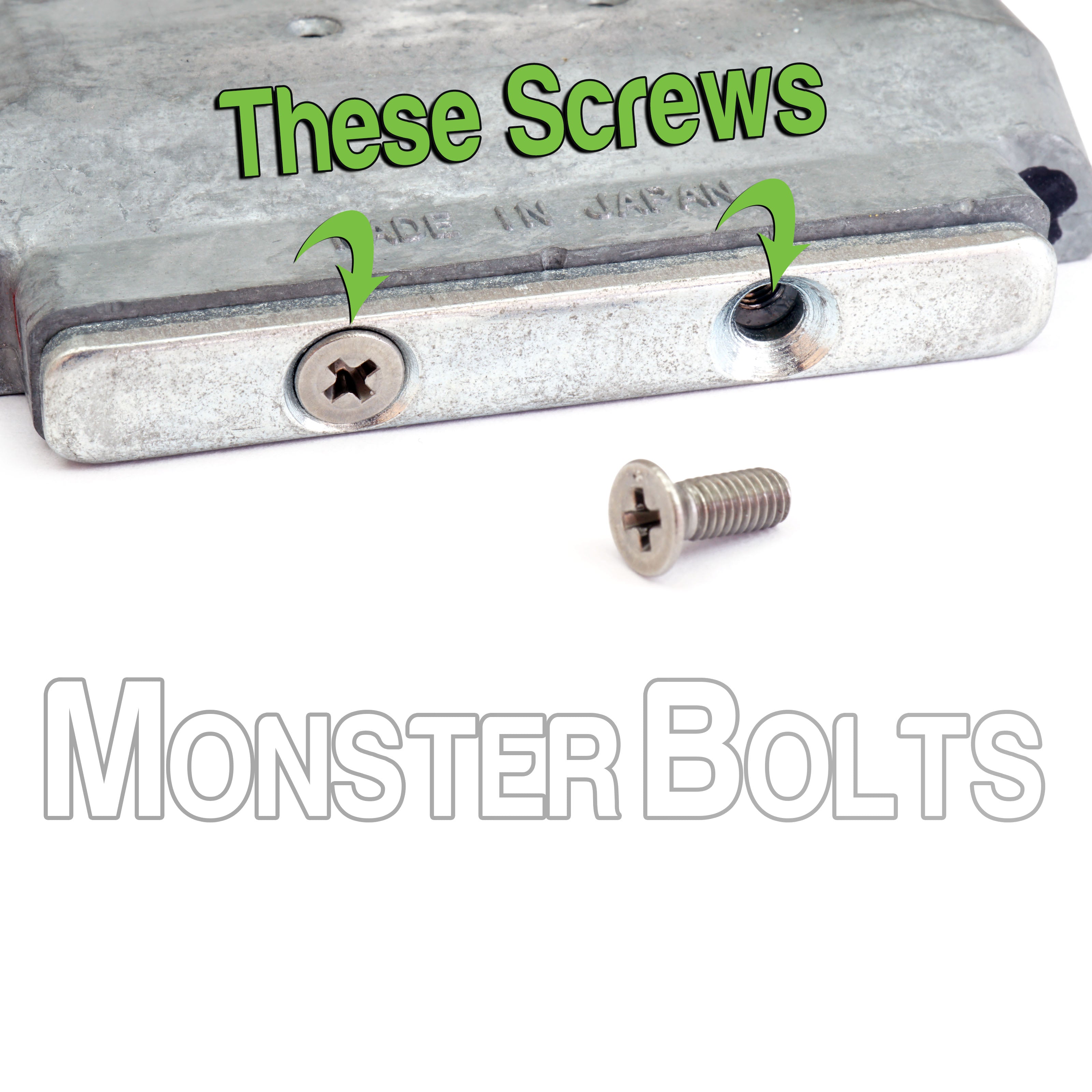 Ibanez Edge Tremolo Block Spring Lock Bar Screws – Stainless Steel (Set of 2)