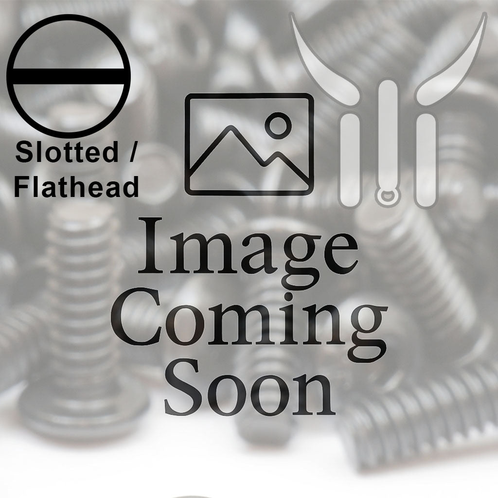 Bulk 1/4″-20 Slotted Pan Thread-Cutting Screws — Type F, Bright-Zinc Steel