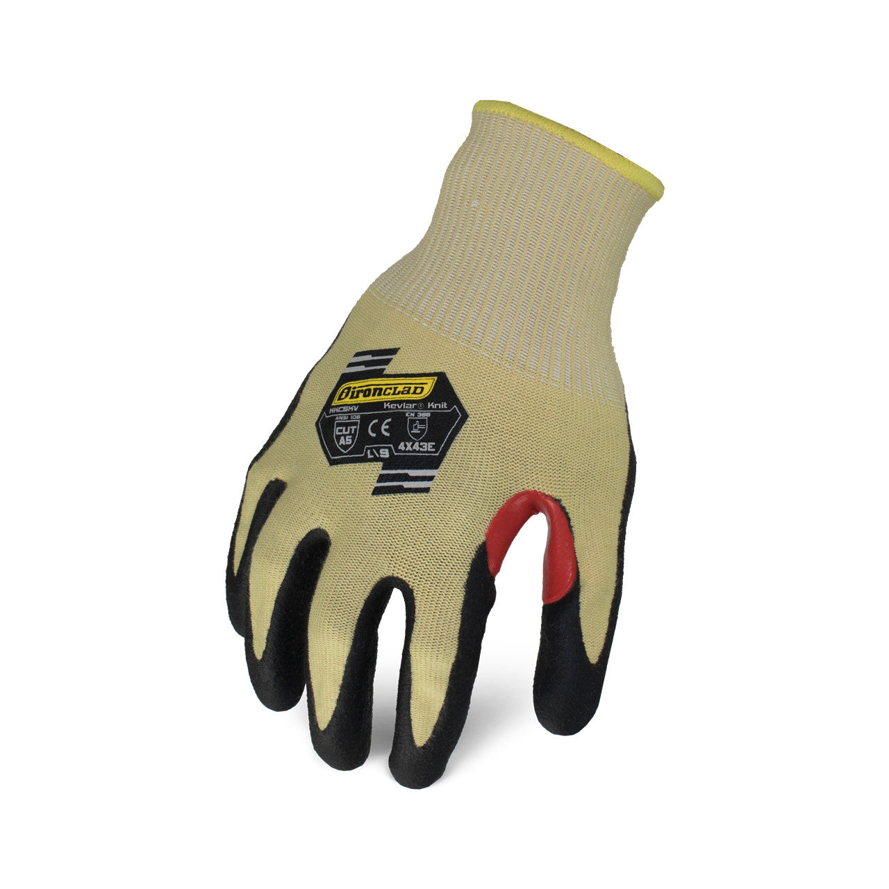 🧤 Bulk Ironclad Knit A5 Kevlar Foam Nitrile Touch Gloves (KKC5KV) – Cut A5 – XS–XXL – Monster Bolts