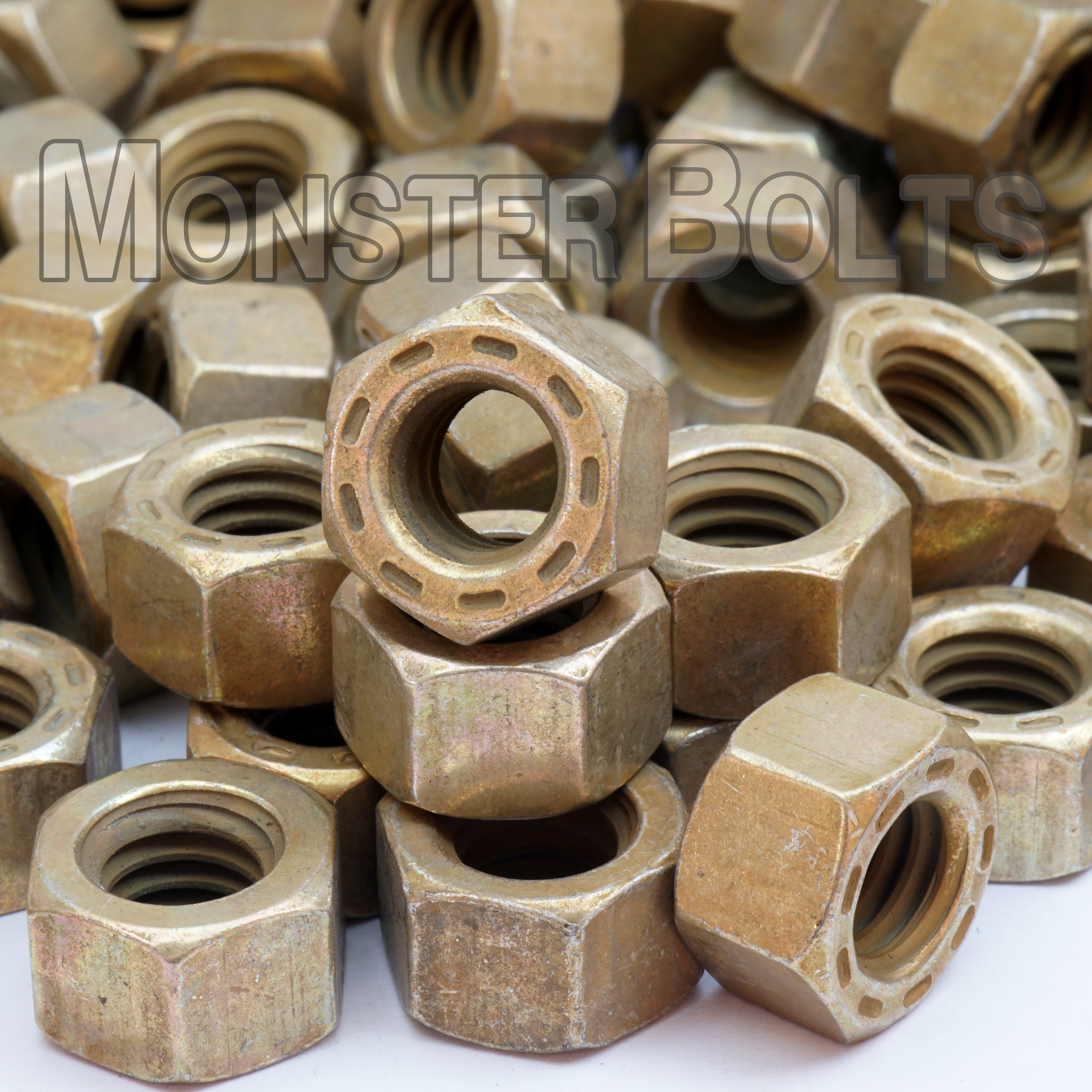 L9 Hex Nuts – Alloy Steel Cadmium Yellow & Wax (Coarse & Fine Thread, Made in U.S.A.)