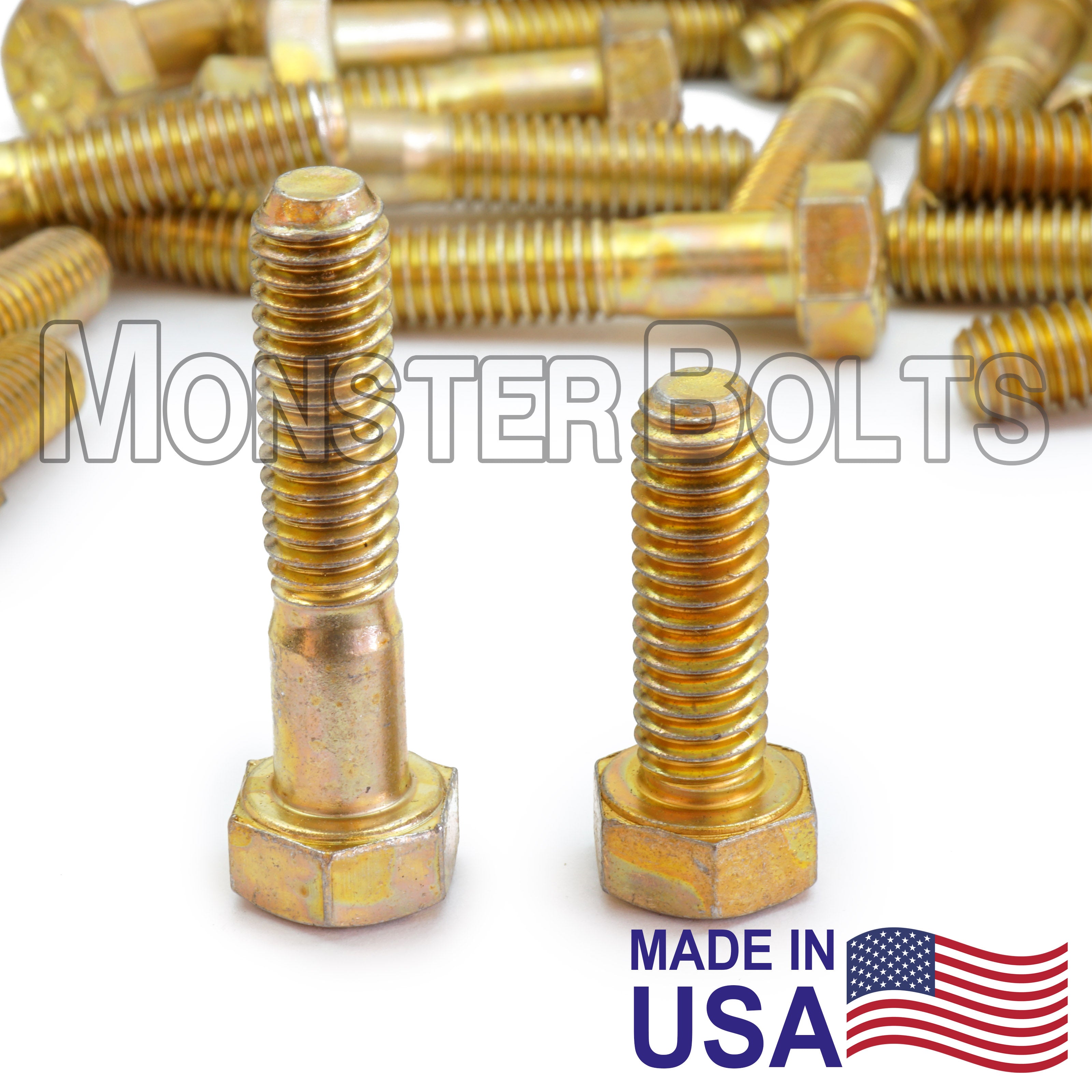Made In USA Fasteners Collection Hex Bolts Washers Nuts More L9 USA Hex Caps Hero Flag 