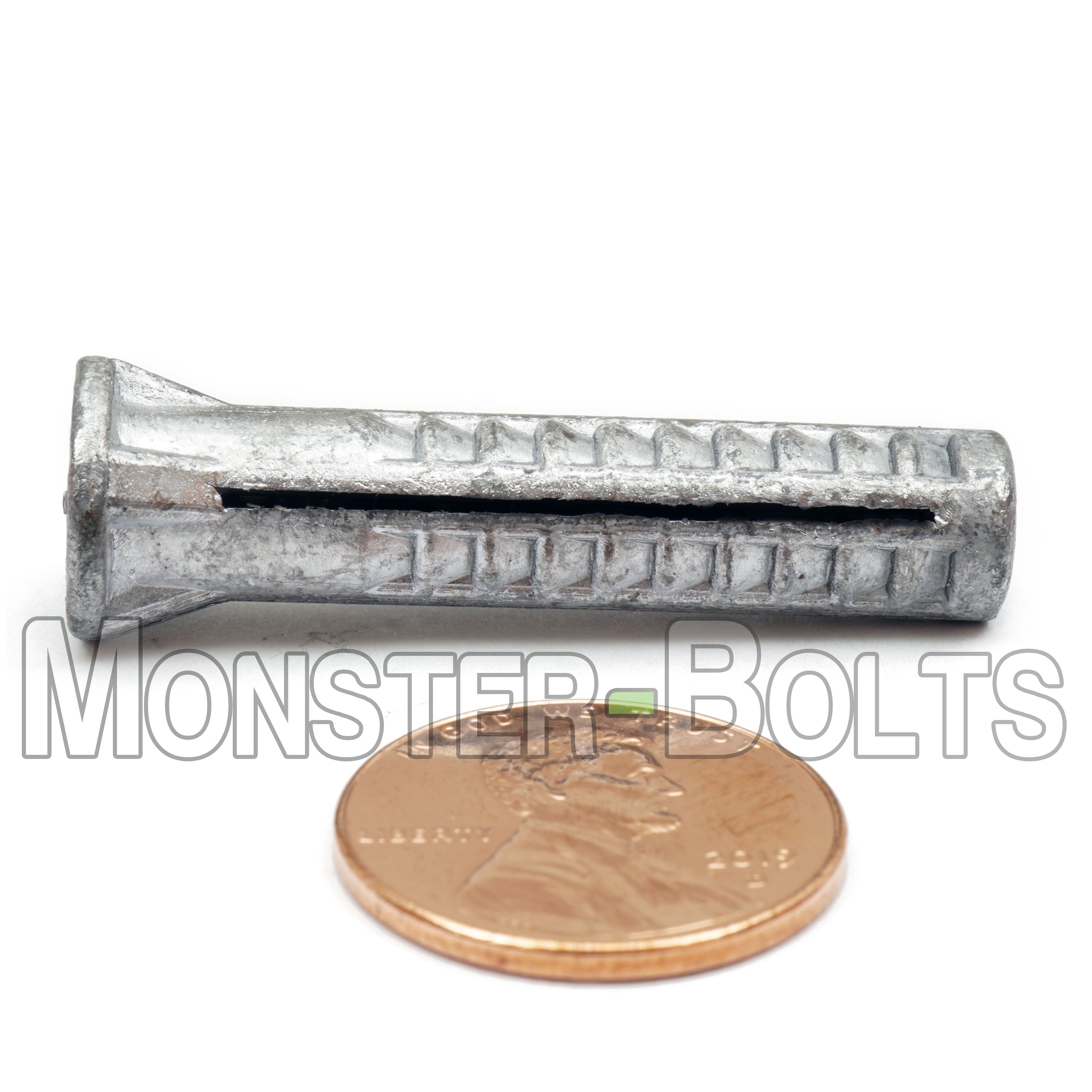 Bulk Wood Screw Anchors – Lead Alloy, Plain – Sizes #6, #10, #16 – Monster Bolts