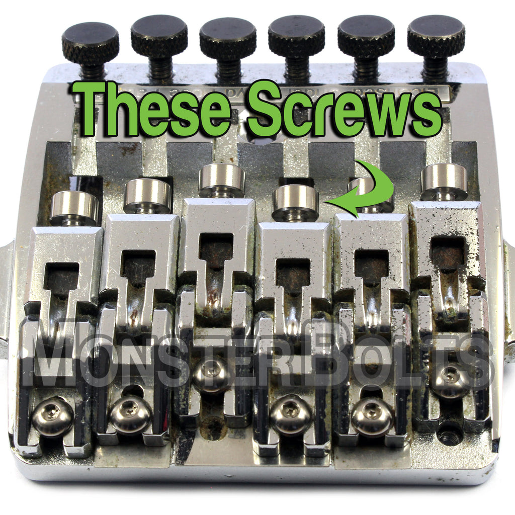 Titanium Guitar String Lock Screws, Floyd Rose Pro, Ibanez Lo Tremolos