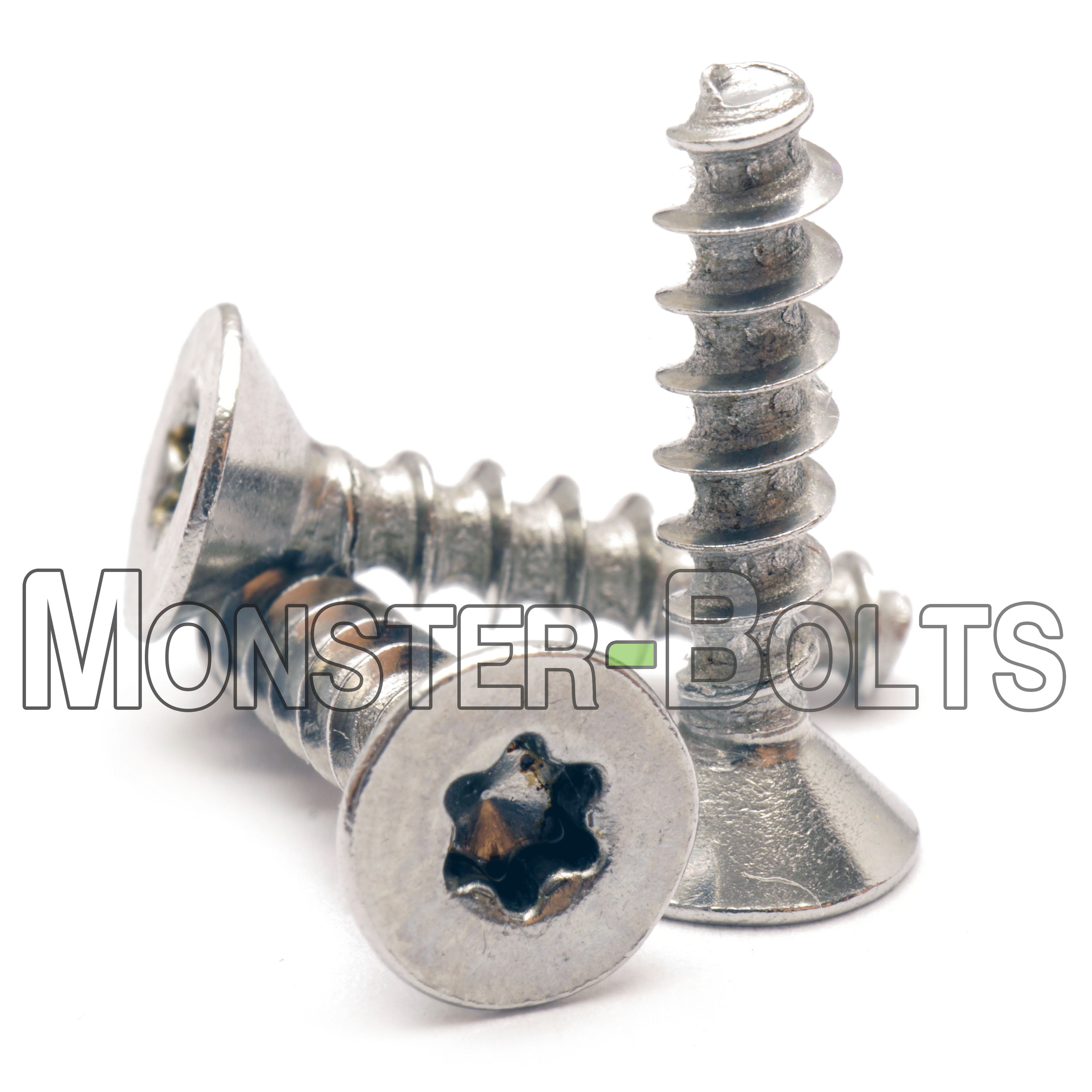 Bulk M5 Torx Flat 45° Plastite Thread-Rolling / Thread-Forming Screws – Zinc Bake & Wax – Monster Bolts