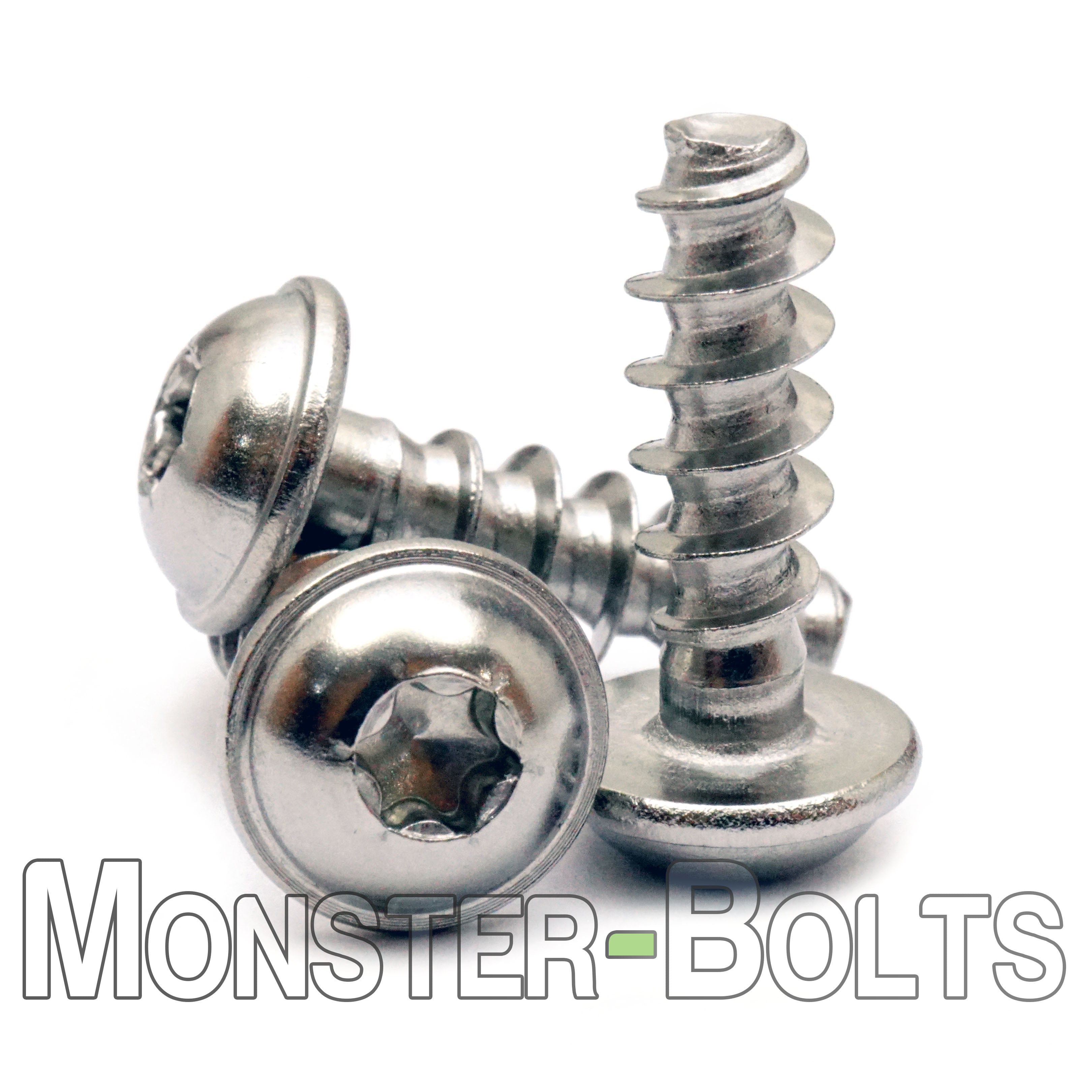 Bulk M5 Round-Washer 6-Lobe PT Thread-Rolling Screws – Zinc – Monster Bolts
