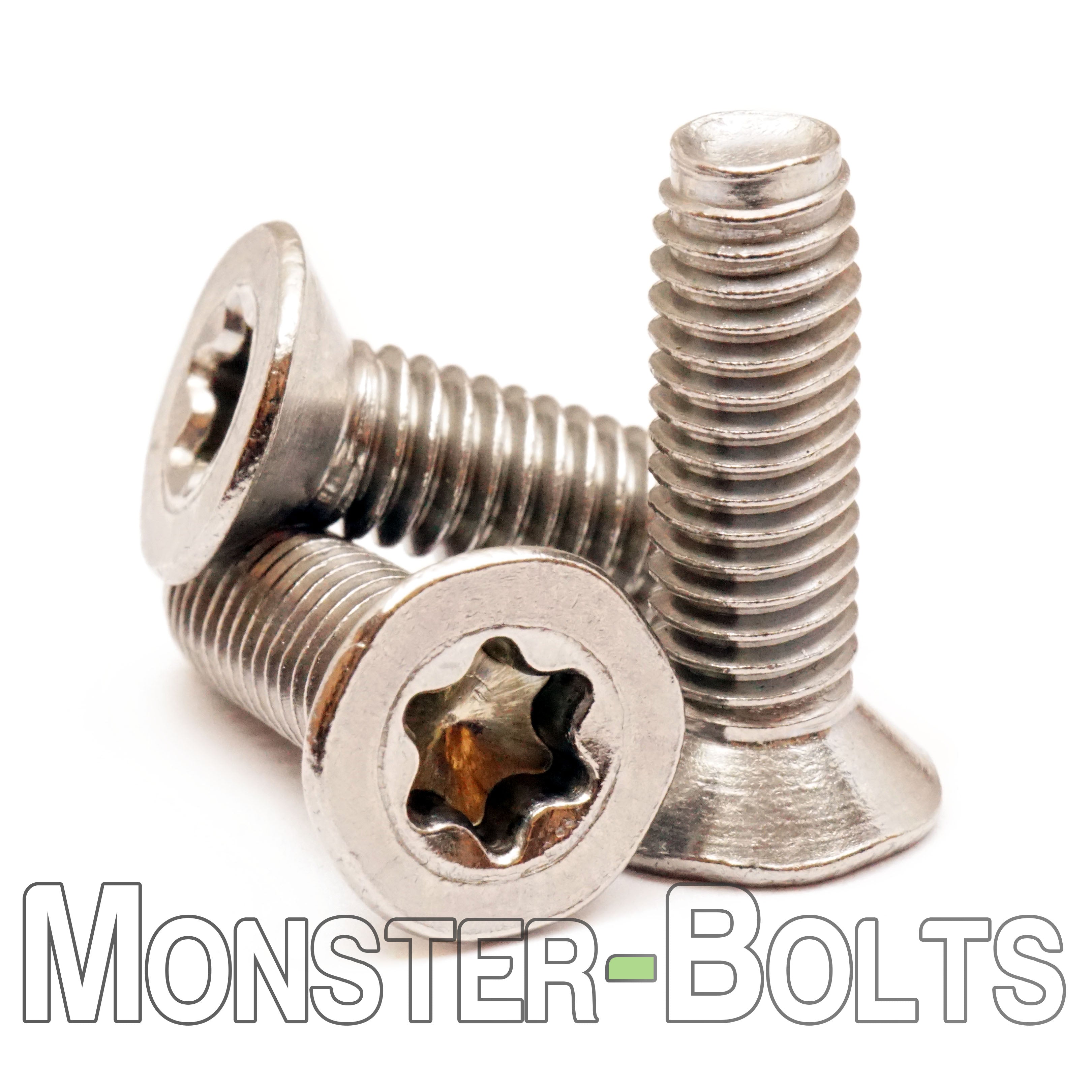 Bulk #4-40 6-Lobe (Torx® Star) Flat Head Taptite Alternative Thread-Rolling Screws, Full Thread, Zinc Bake & Wax – Monster Bolts