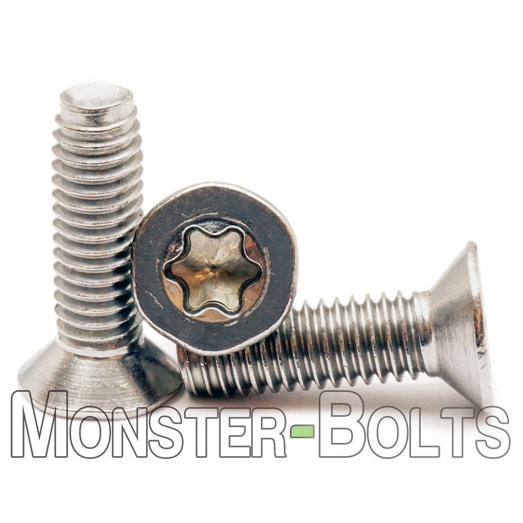 Bulk #4-40 Torx / Star 6-Lobe Flat Thread-Rolling Screws | Zinc Bake
