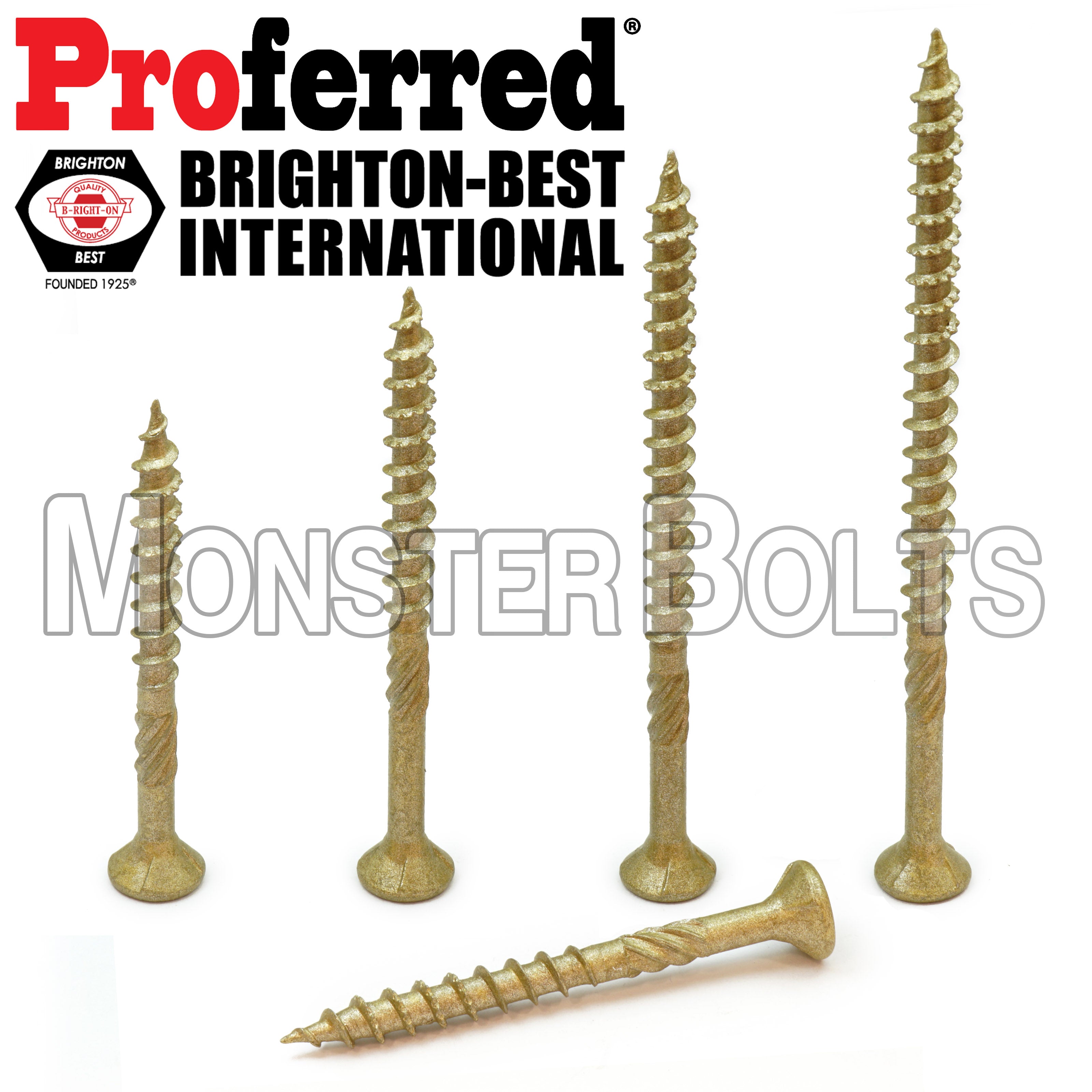 Torx #9 x 2-1/2" or 3" Max Drive Professional Decking & Outdoor wood screws