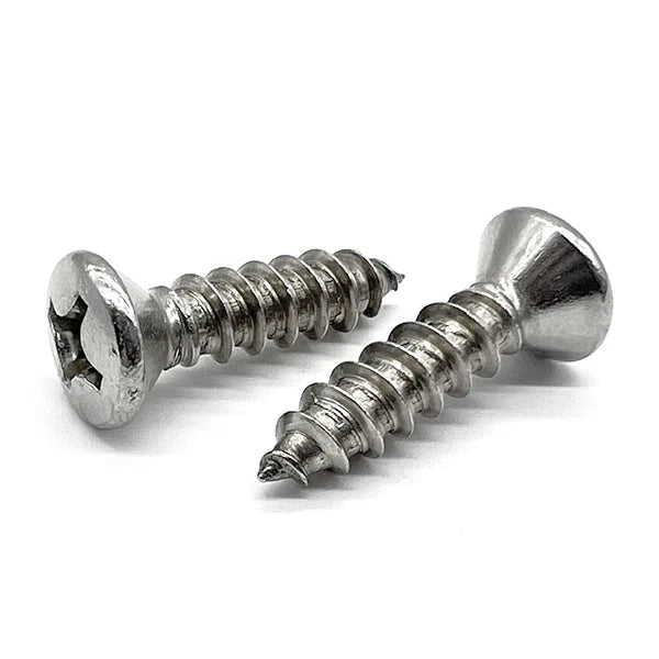 Bulk #4 Phillips Oval Head Type A Self-Tapping Screws – 18-8 Stainless – Monster Bolts