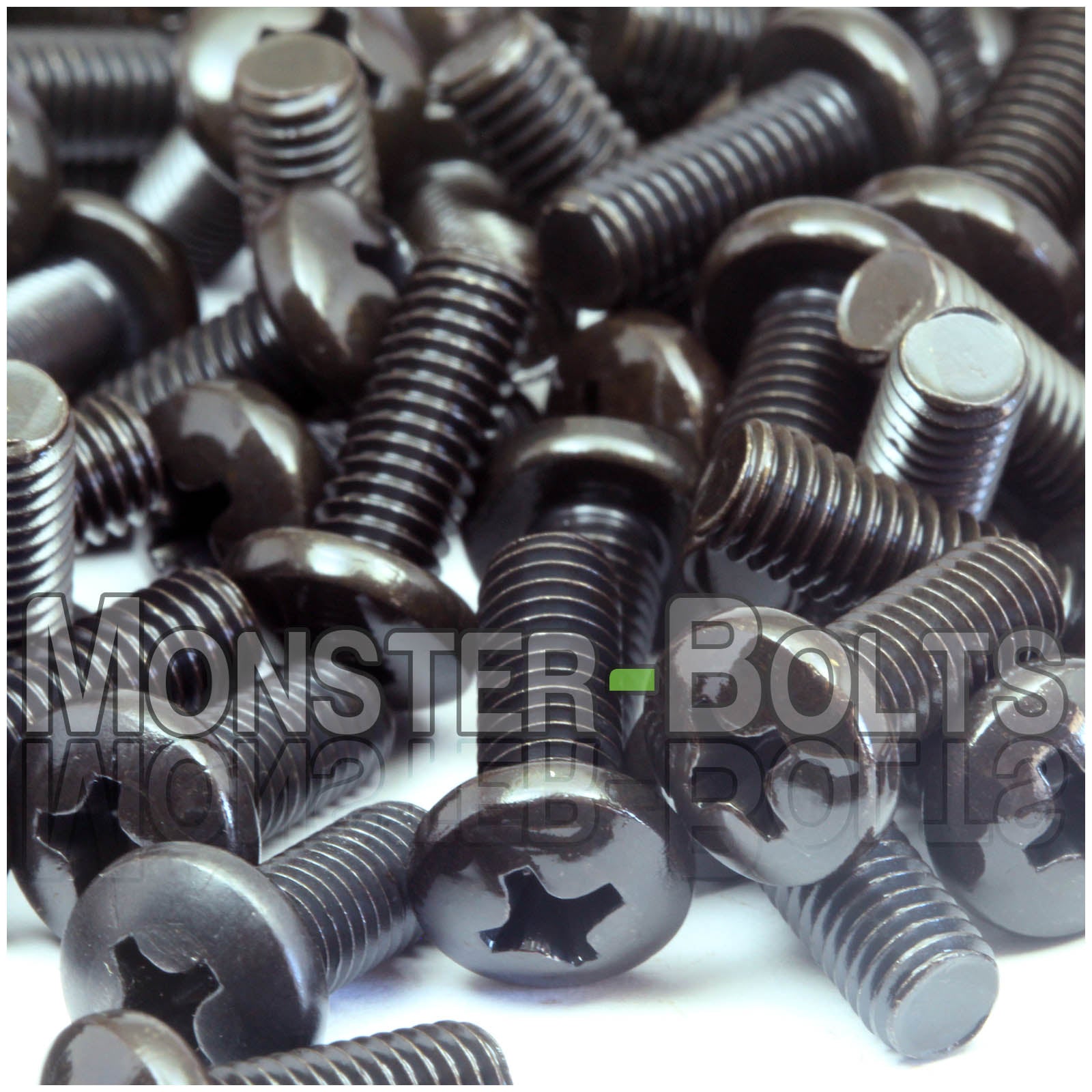 #10-32 Phillips Pan Head Machine screws, Steel with Black Oxide