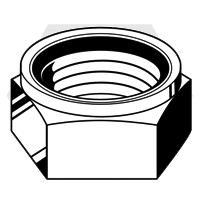 Bulk Nylon Insert Locknuts – Steel with Zinc JS500 Coating (US Inch Sizes)