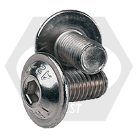 Bulk M3 Stainless Steel Button Flange Socket Screws - A2/18-8