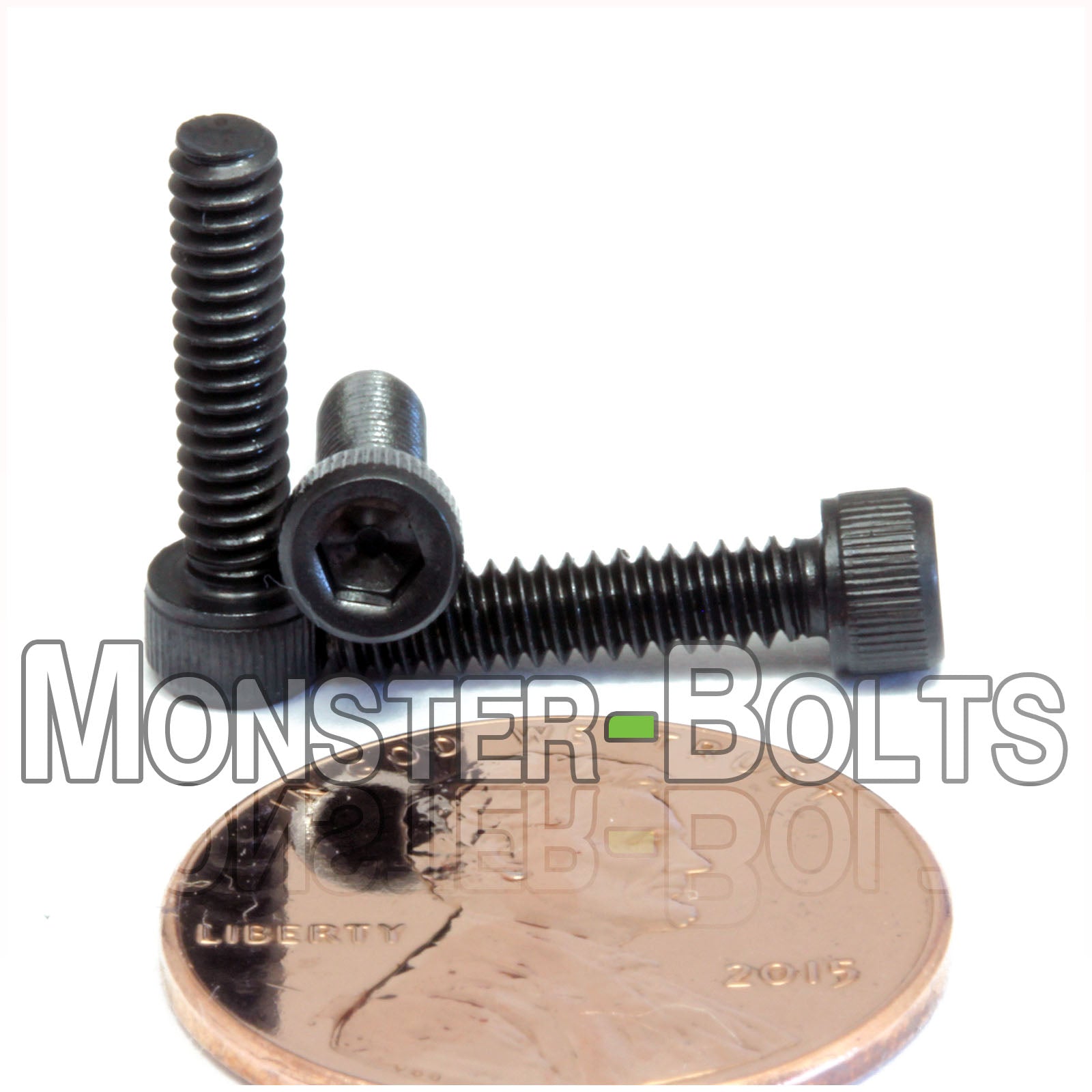 #4-40 x 1/2" Socket Head Cap screw, alloy steel with black oxide finish.