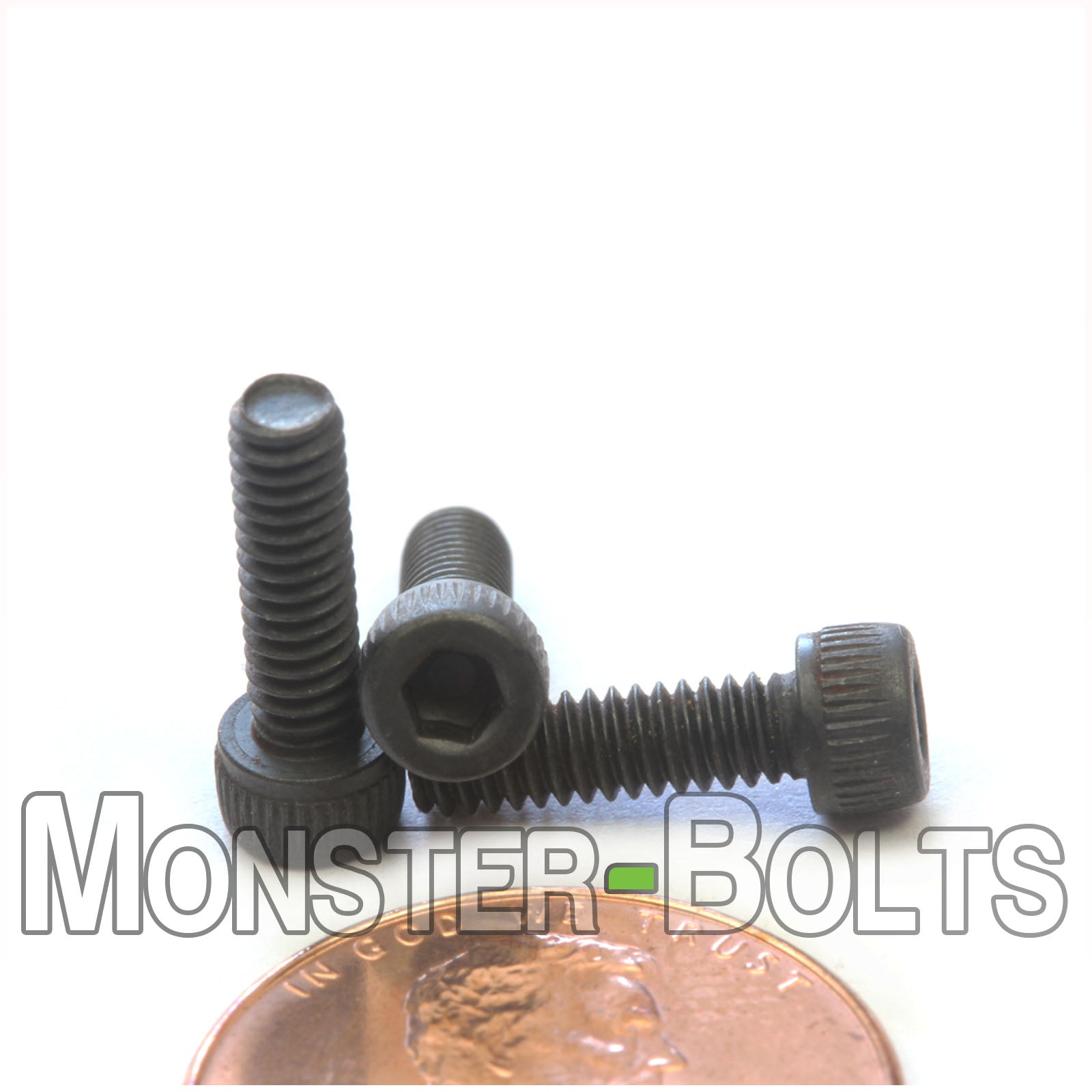 #5-40 x 7/16" Socket Head Cap screw, alloy steel with black oxide finish.