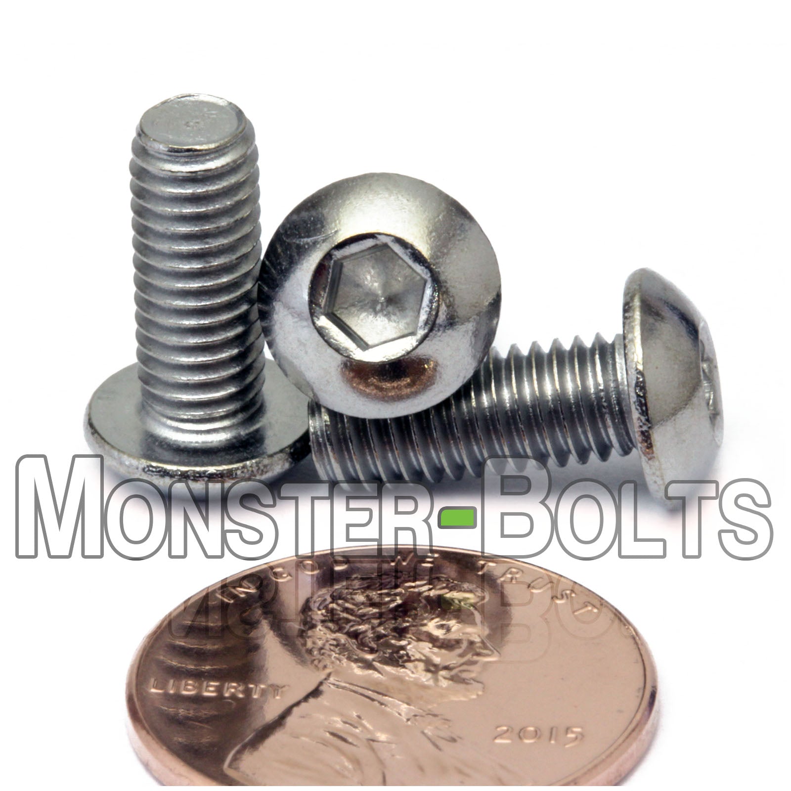 #10-32 Fine Thread Stainless Steel Button Head Socket Cap screws, 18-8 / A2