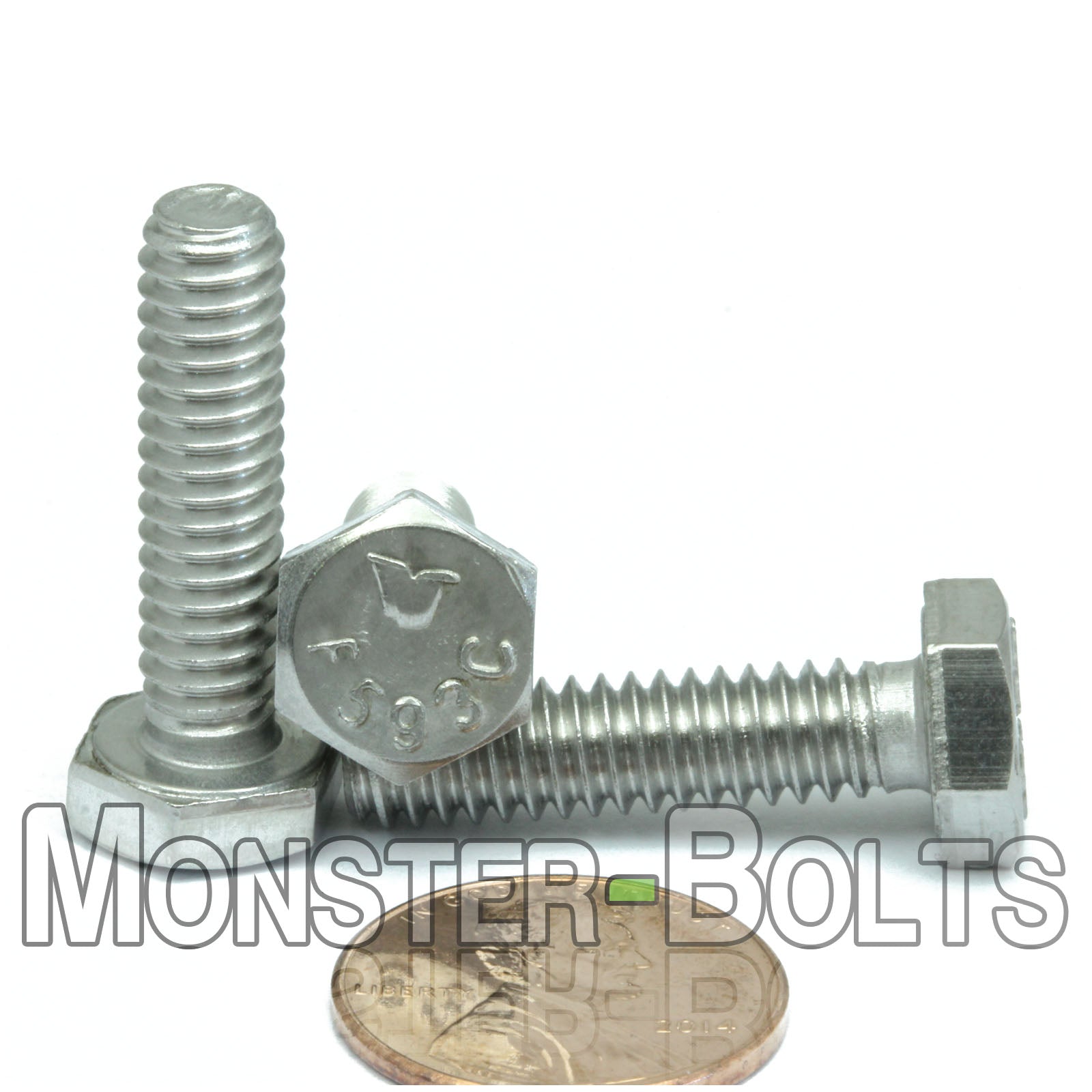 1/4"-20 Stainless Steel Hex Cap Bolts / screws, 18-8 (A2)