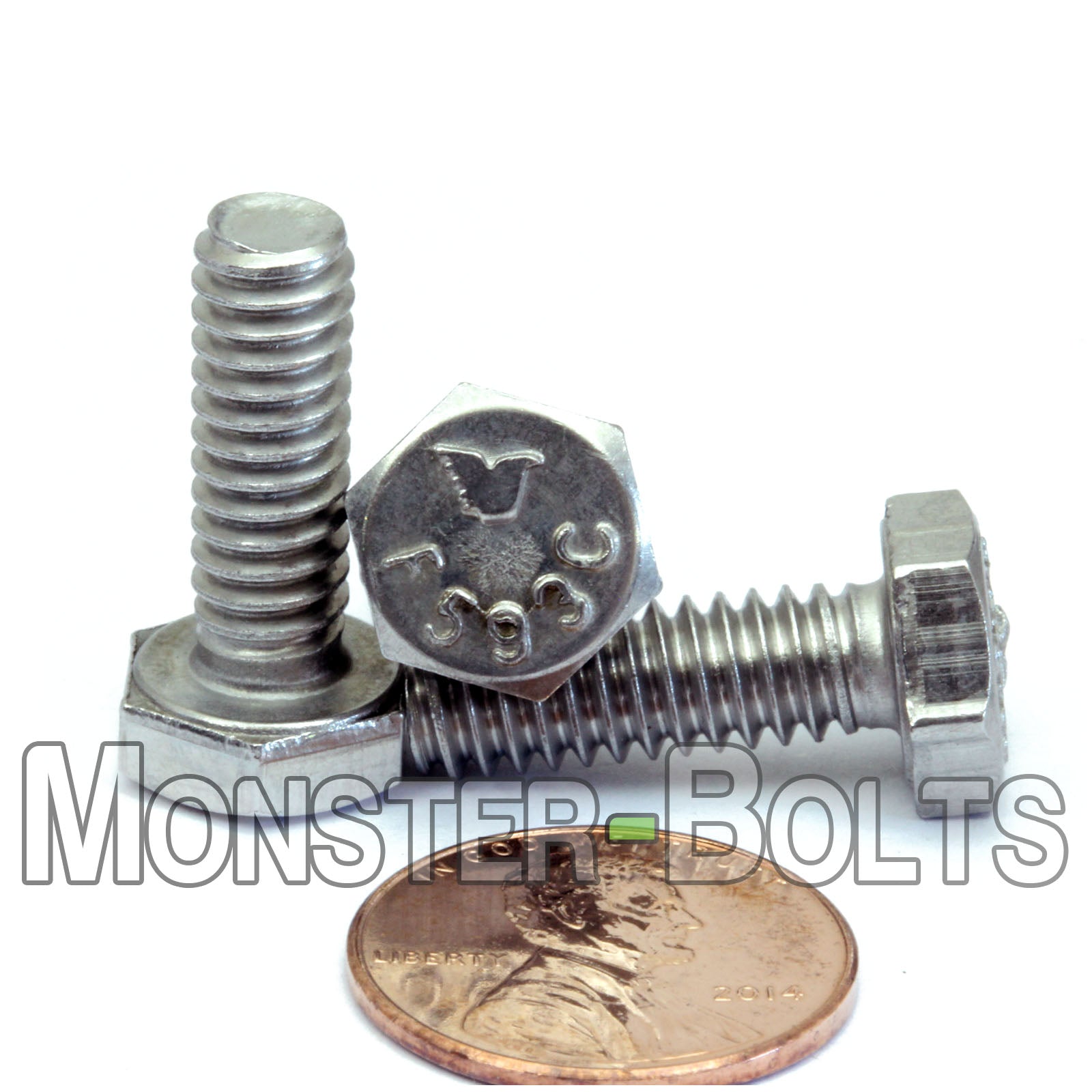 1/4"-20 Stainless Steel Hex Cap Bolts / screws, 18-8 (A2)