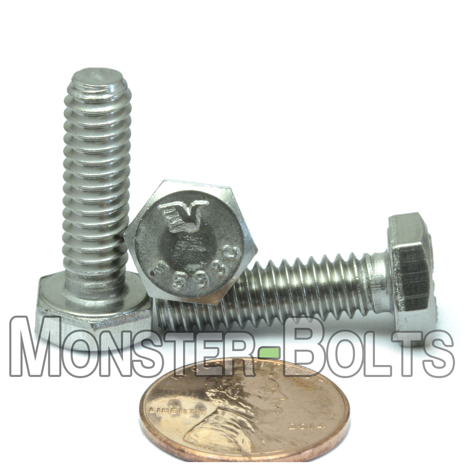 1/4"-20 Stainless Steel Hex Cap Bolts / screws, 18-8 (A2)