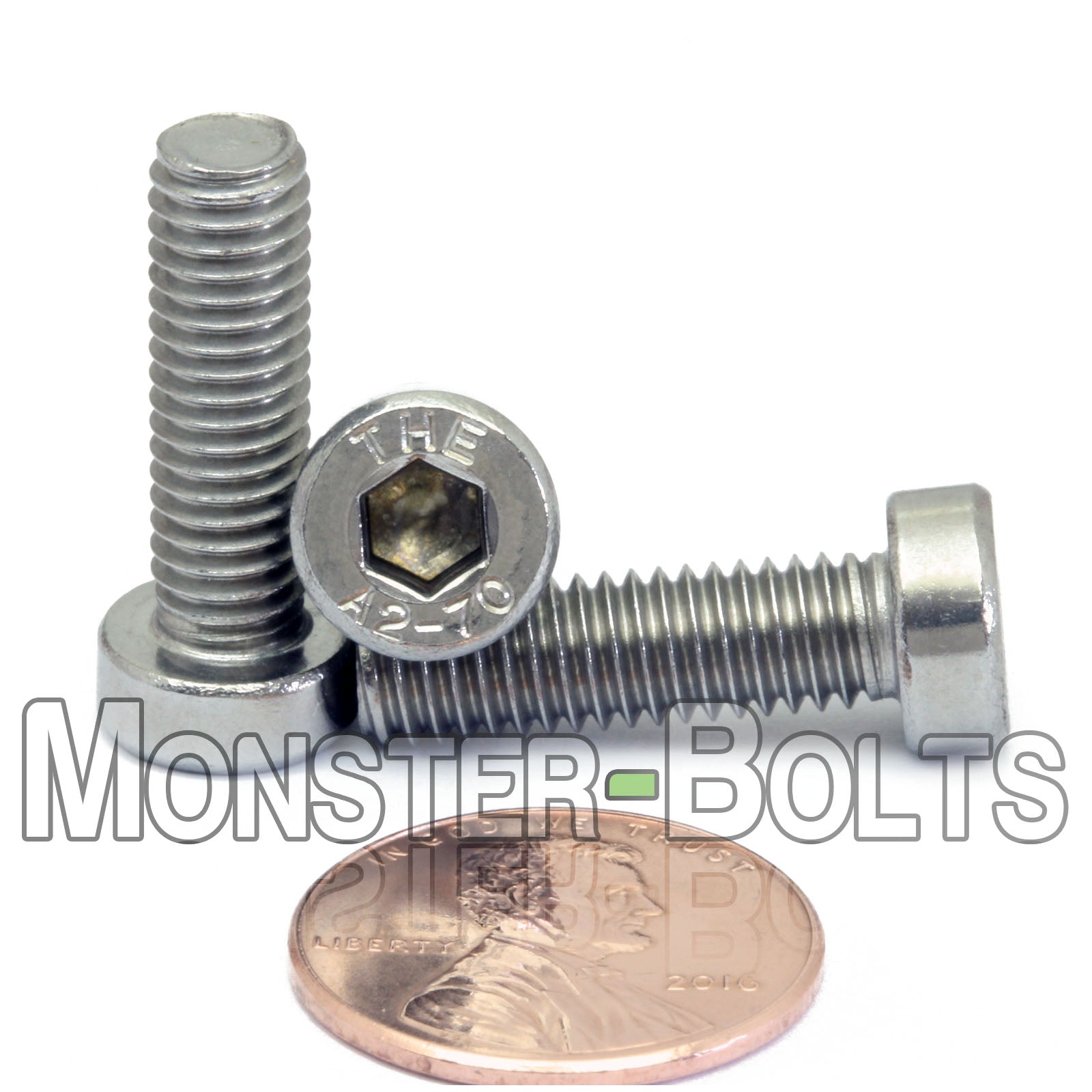 M6 Low Head Socket Cap screws, 18-8 Stainless Steel A2