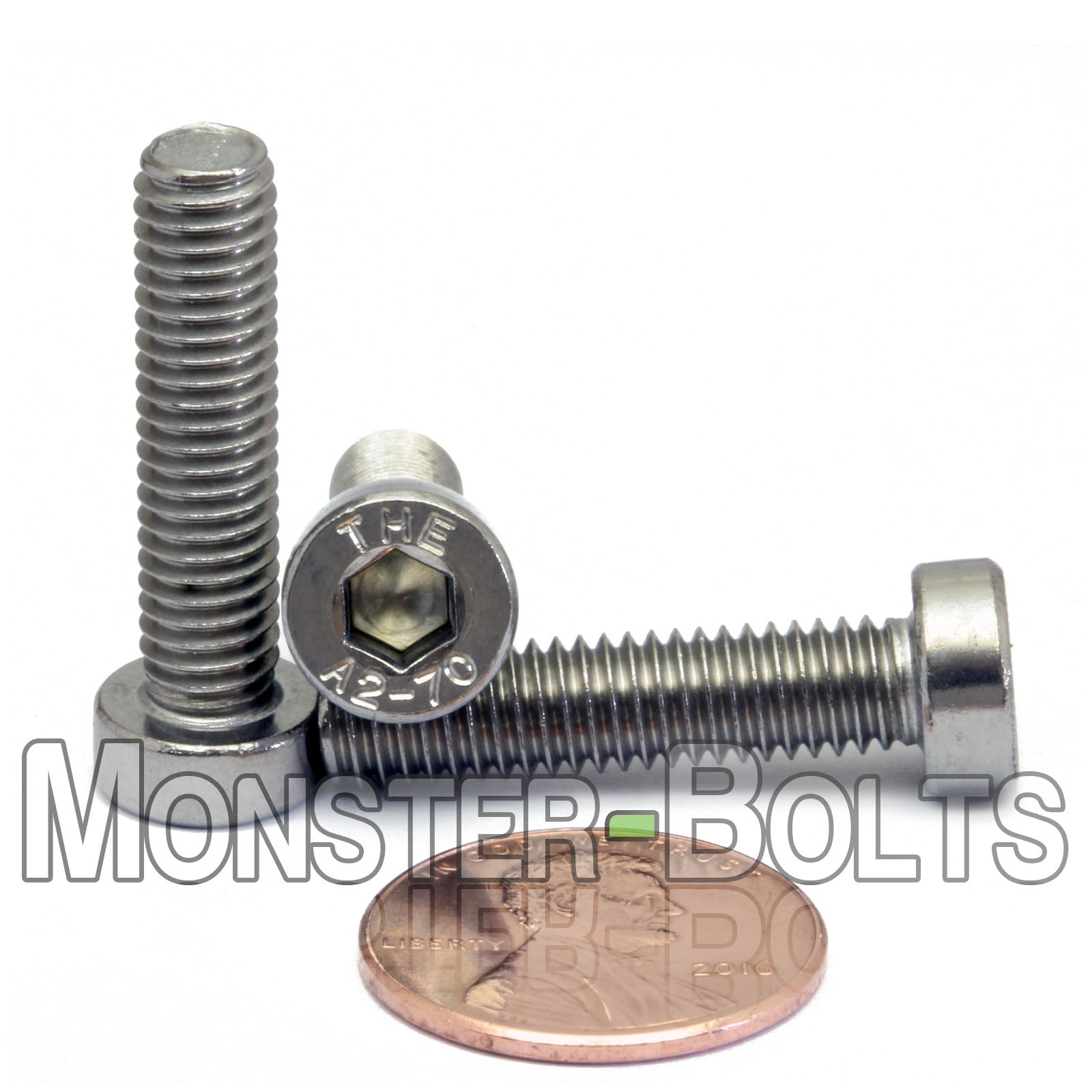 M6 Low Head Socket Cap screws, 18-8 Stainless Steel A2