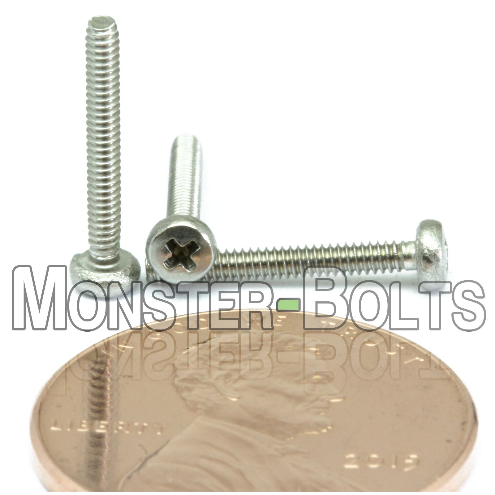 M1.6 Phillips Pan Head Machine screws, A2 Stainless Steel DIN 7985A Coarse Thread