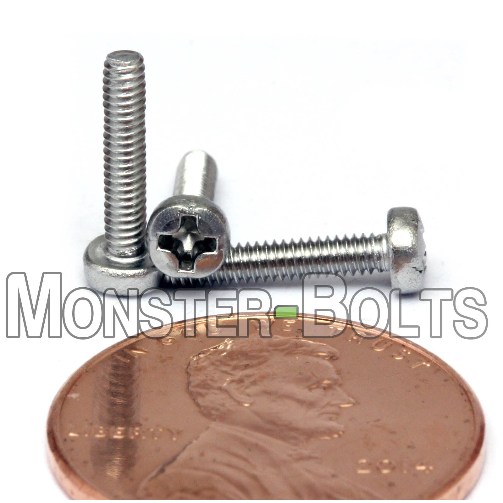 M2 Phillips Pan Head Machine screws, A2 Stainless Steel DIN 7985A Coarse Thread