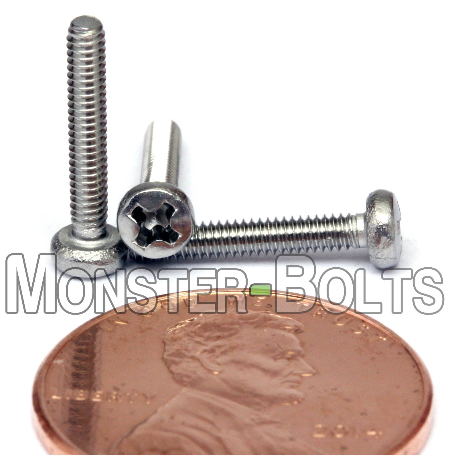 M2 Phillips Pan Head Machine screws, A2 Stainless Steel DIN 7985A Coarse Thread