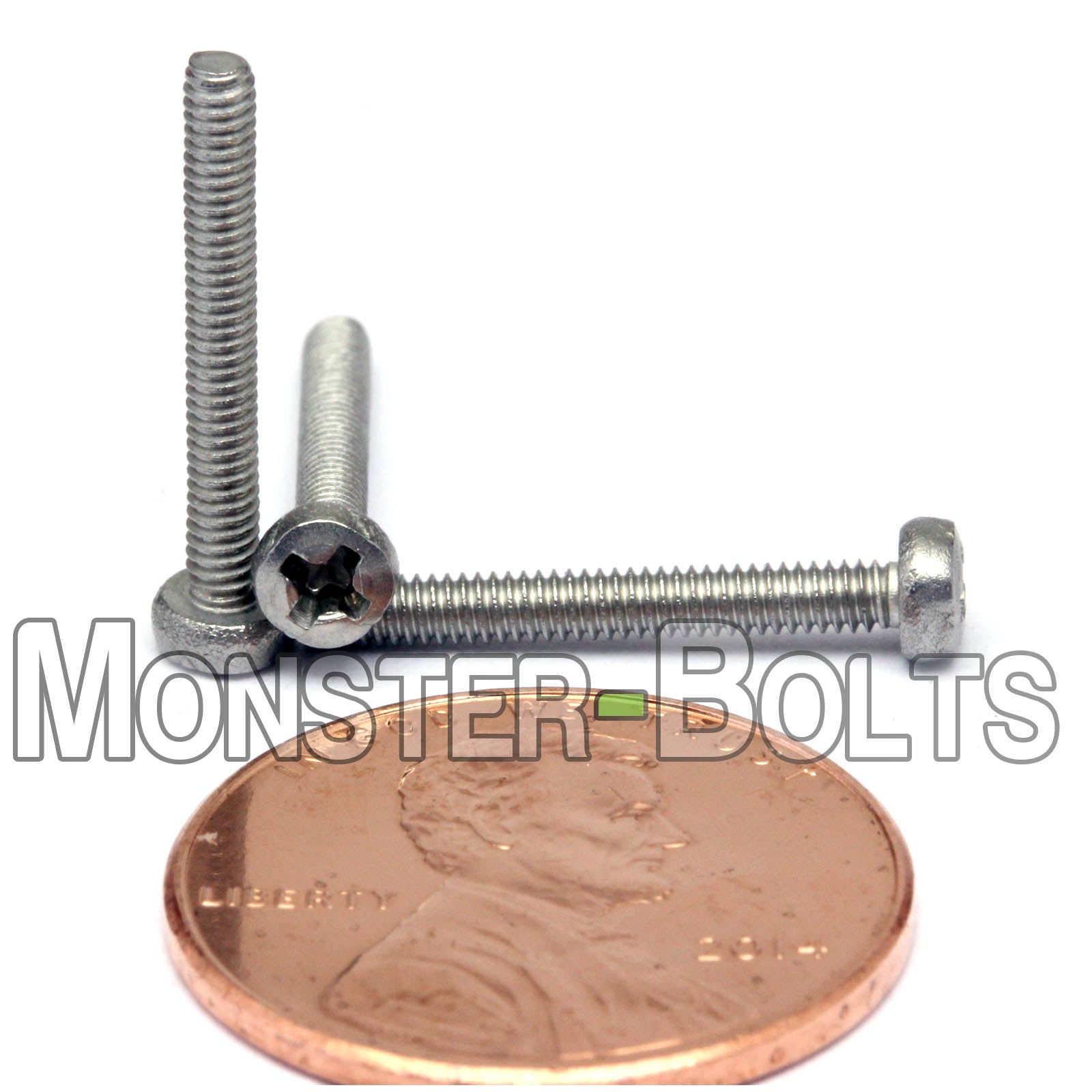 M2 Phillips Pan Head Machine screws, A2 Stainless Steel DIN 7985A Coarse Thread