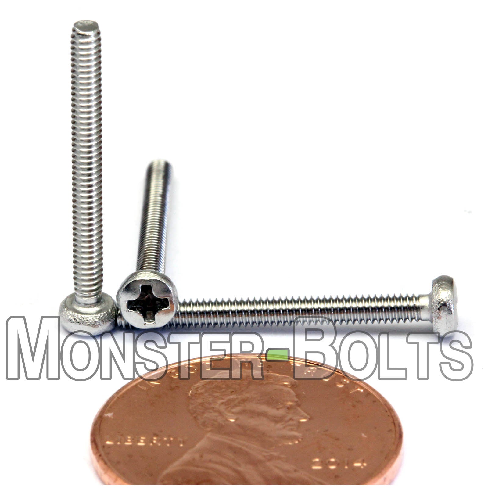 M2 Phillips Pan Head Machine screws, A2 Stainless Steel DIN 7985A Coarse Thread