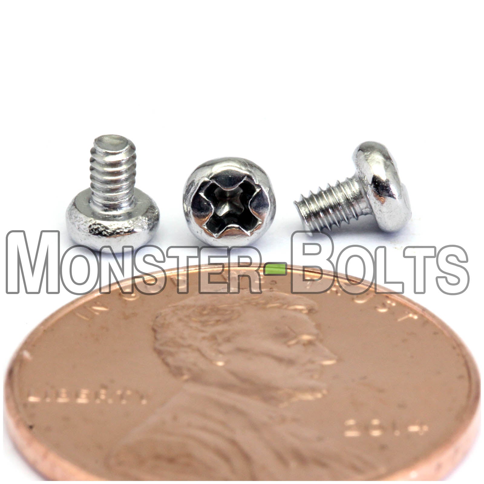 M2 Phillips Pan Head Machine screws, A2 Stainless Steel DIN 7985A Coarse Thread