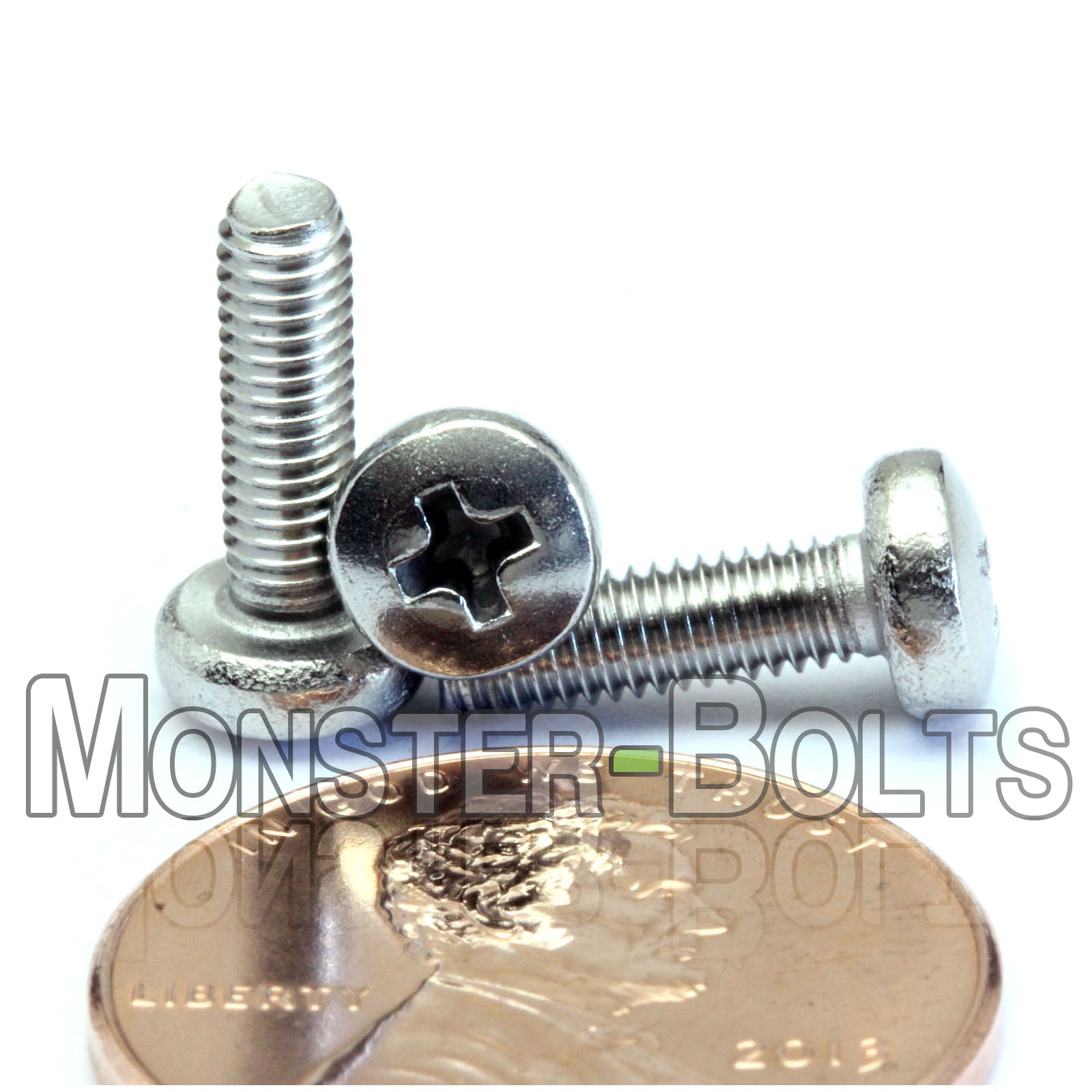 M3 Phillips Pan Head Machine screws, A2 Stainless Steel DIN 7985A Coarse Thread