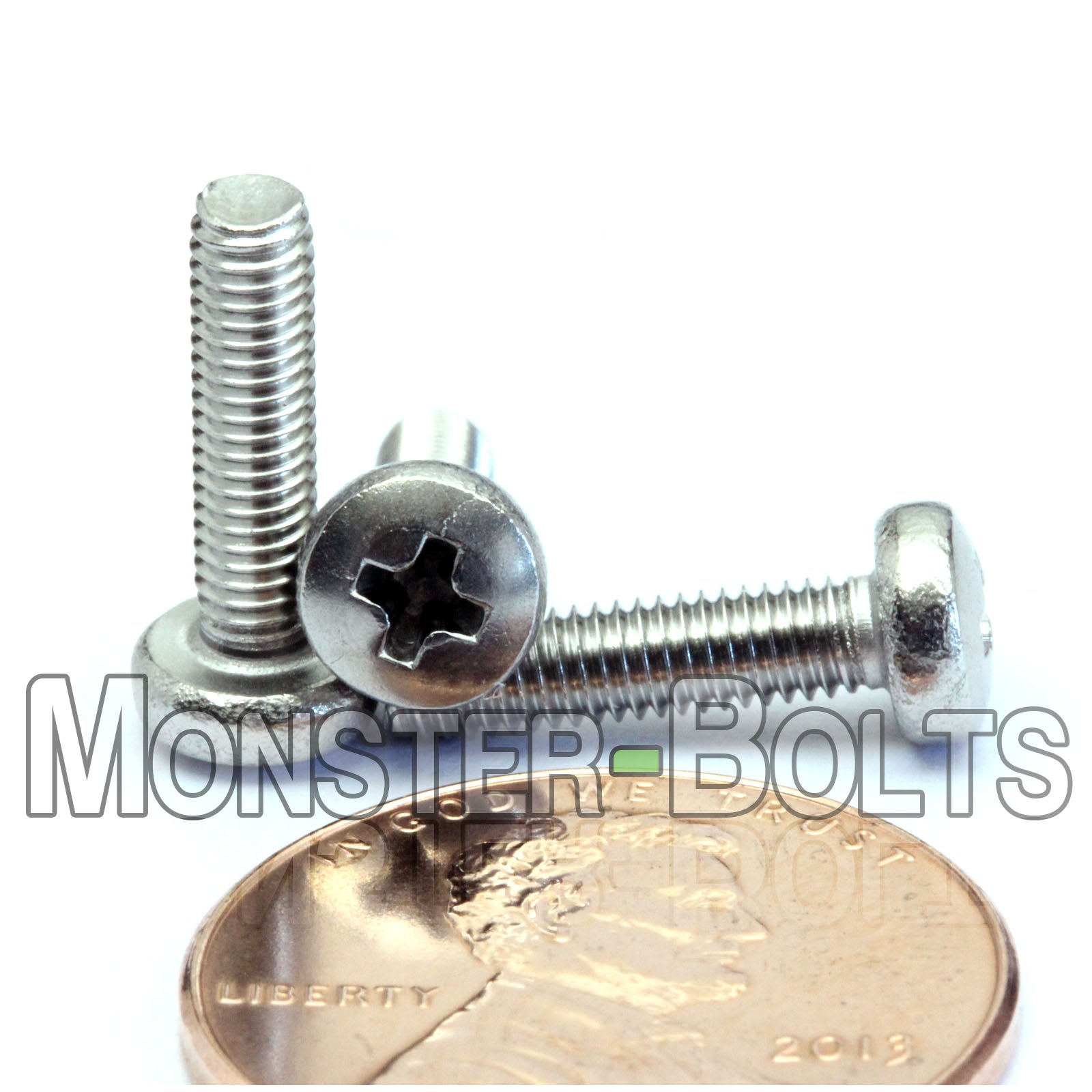 M3 Phillips Pan Head Machine screws, A2 Stainless Steel DIN 7985A Coarse Thread