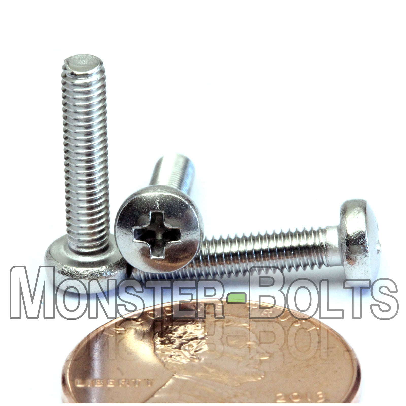 M3 Phillips Pan Head Machine screws, A2 Stainless Steel DIN 7985A Coarse Thread