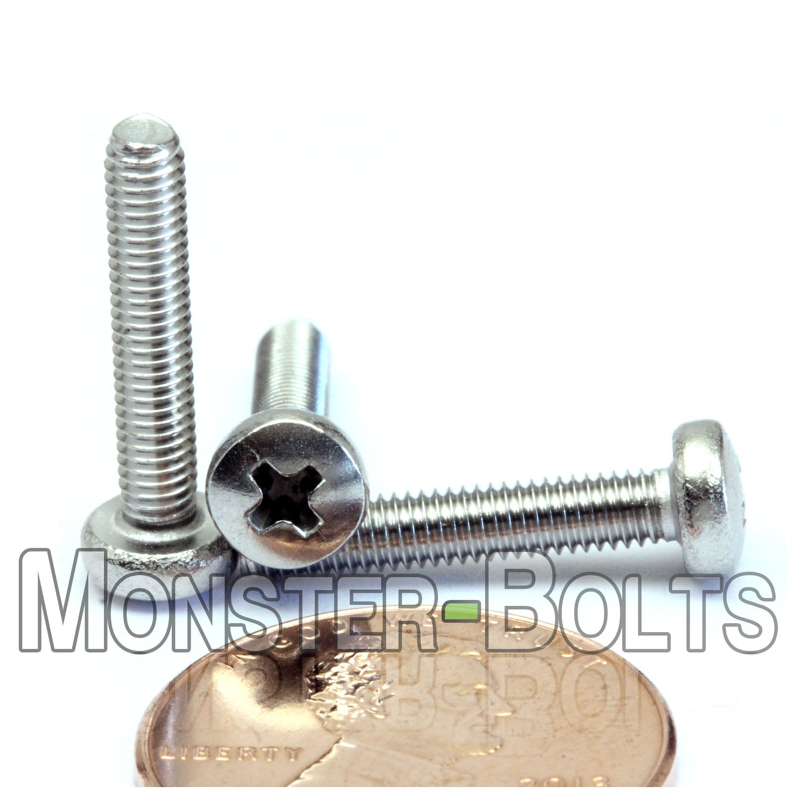 M3 Phillips Pan Head Machine screws, A2 Stainless Steel DIN 7985A Coarse Thread