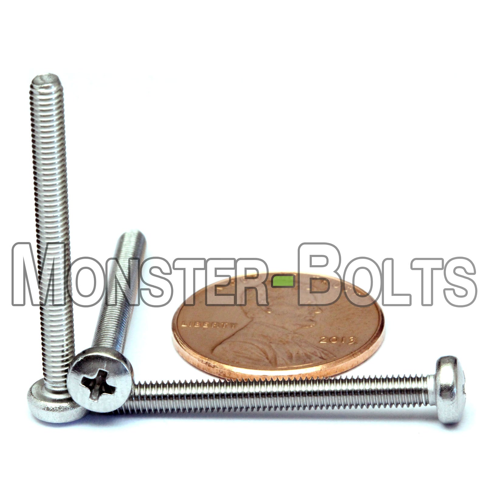 M3 Phillips Pan Head Machine screws, A2 Stainless Steel DIN 7985A Coarse Thread