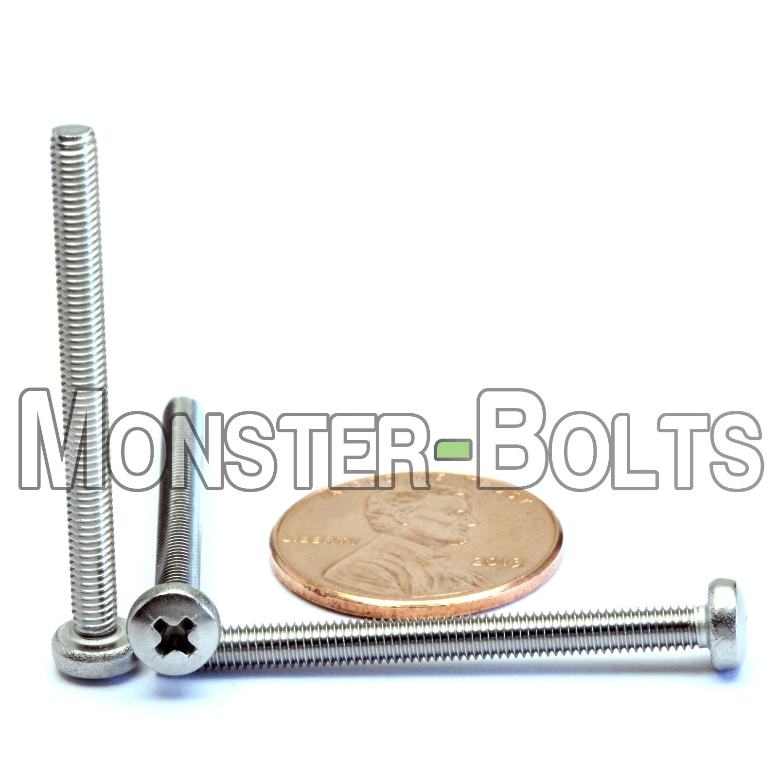 M3 Phillips Pan Head Machine screws, A2 Stainless Steel DIN 7985A Coarse Thread