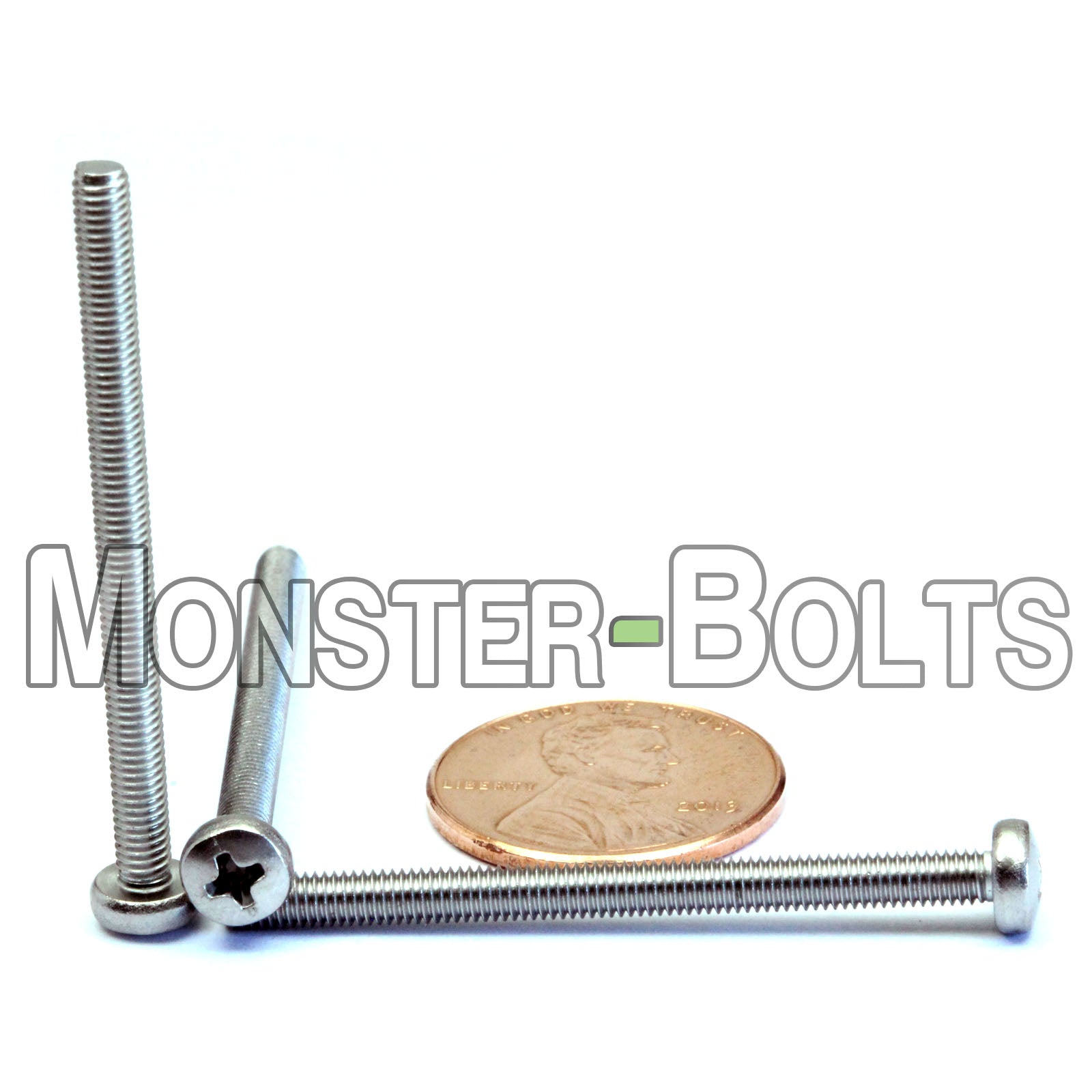 M3 Phillips Pan Head Machine screws, A2 Stainless Steel DIN 7985A Coarse Thread