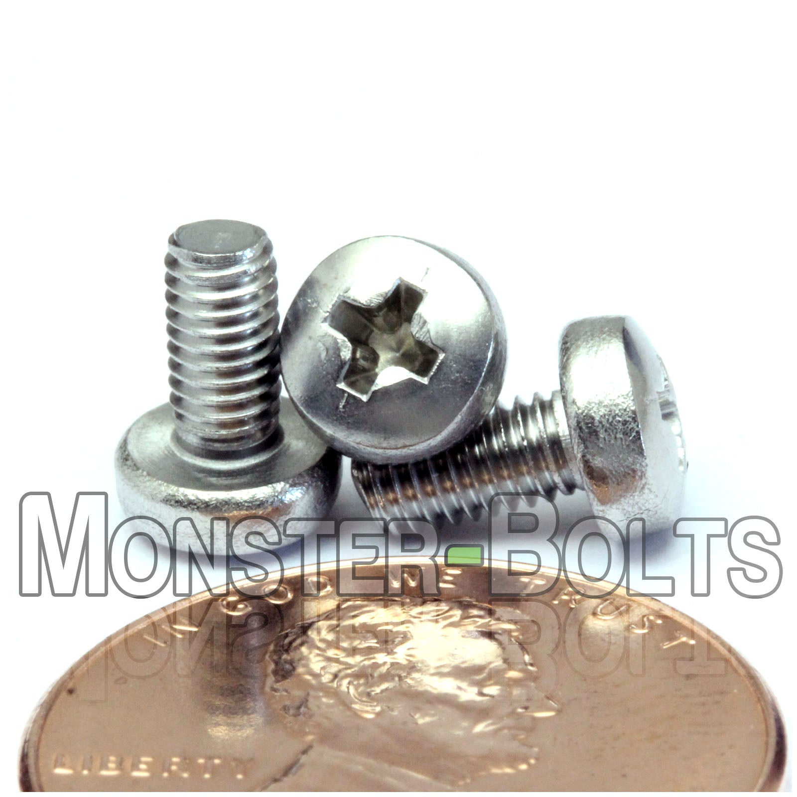 M3 Phillips Pan Head Machine screws, A2 Stainless Steel DIN 7985A Coarse Thread