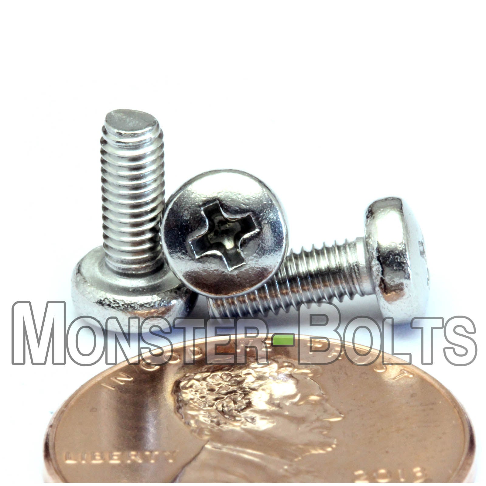 M3 Phillips Pan Head Machine screws, A2 Stainless Steel DIN 7985A Coarse Thread