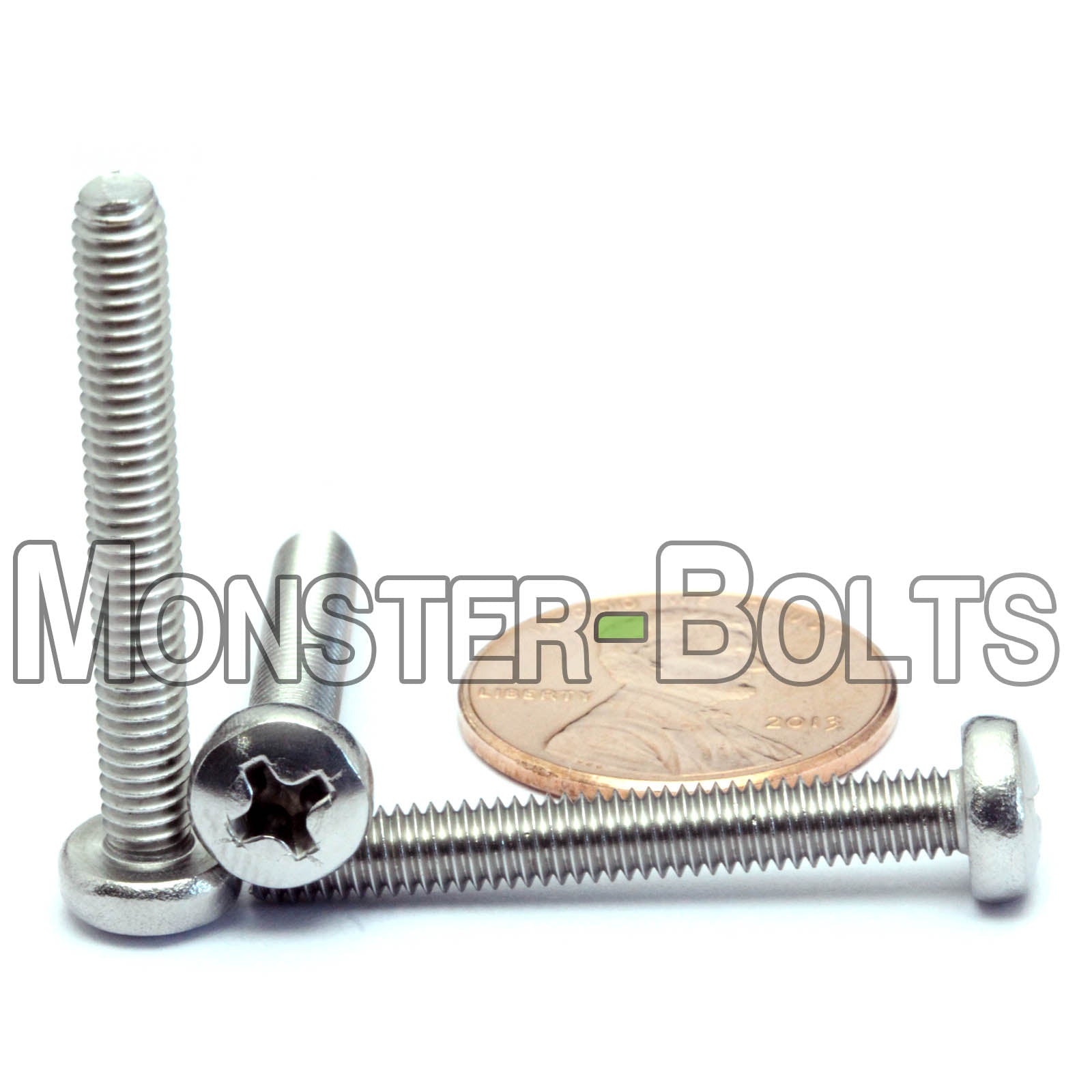 M4 Phillips Pan Head Machine screws, A2 Stainless Steel DIN 7985A Coarse Thread