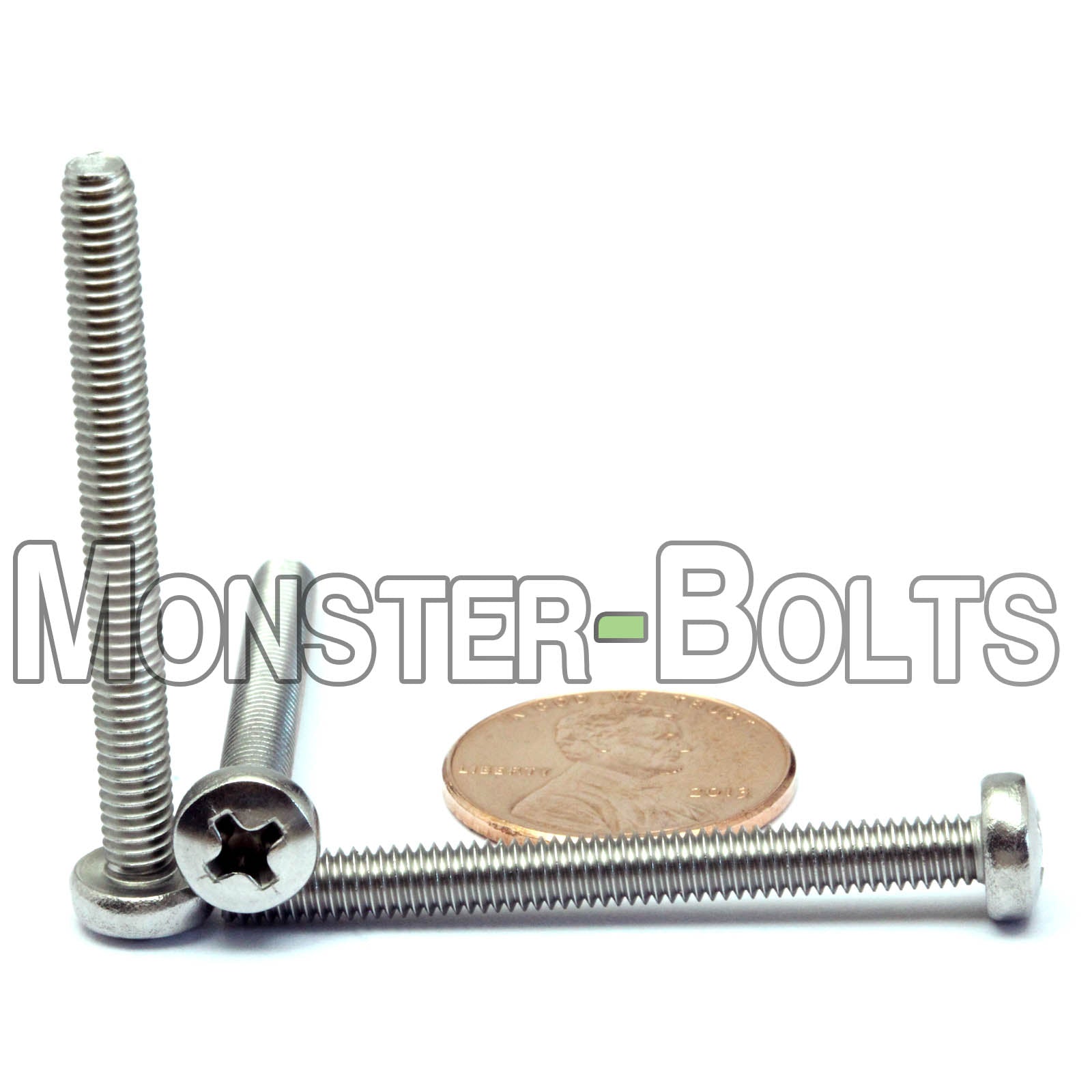 M4 Phillips Pan Head Machine screws, A2 Stainless Steel DIN 7985A Coarse Thread