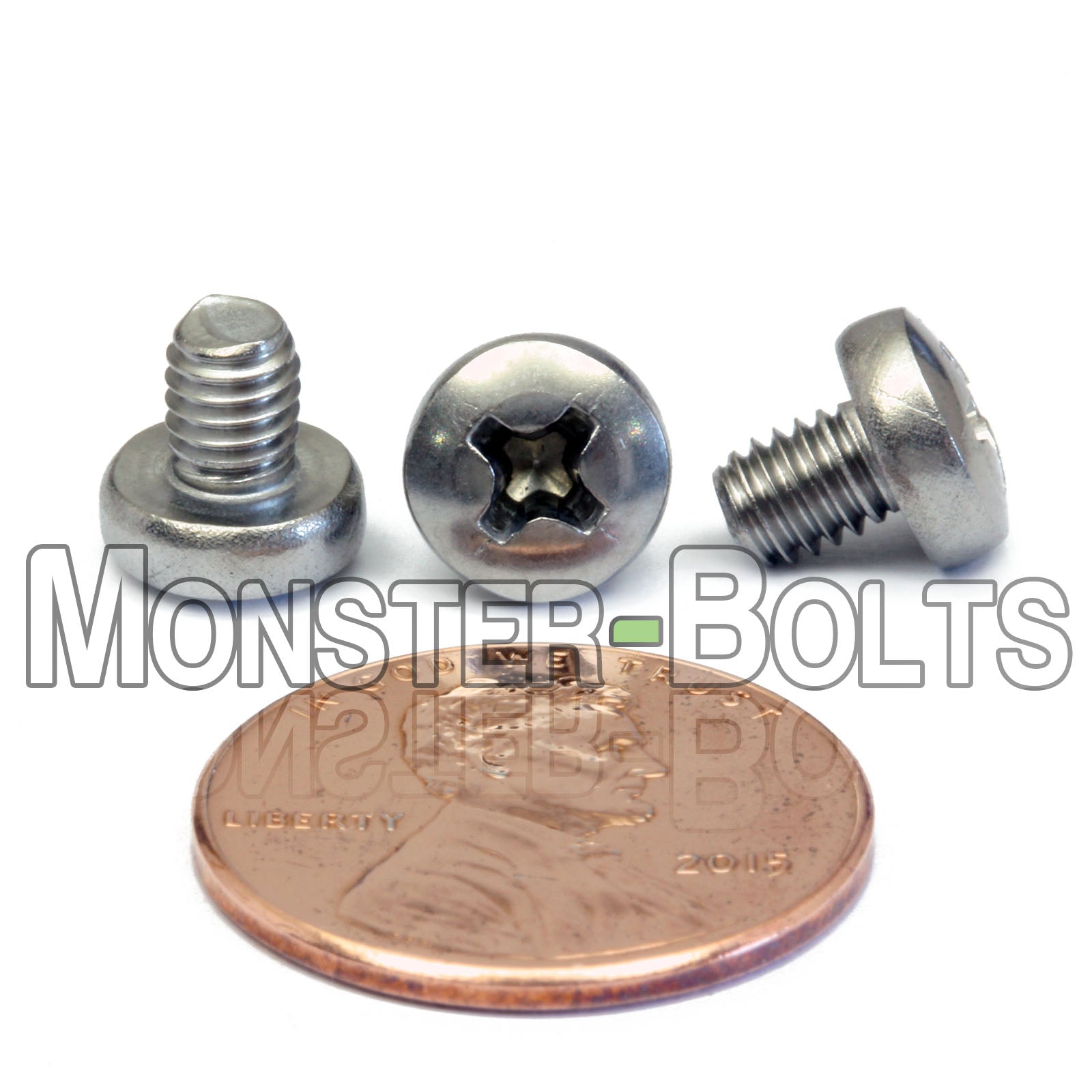 M4 Phillips Pan Head Machine screws, A2 Stainless Steel DIN 7985A Coarse Thread