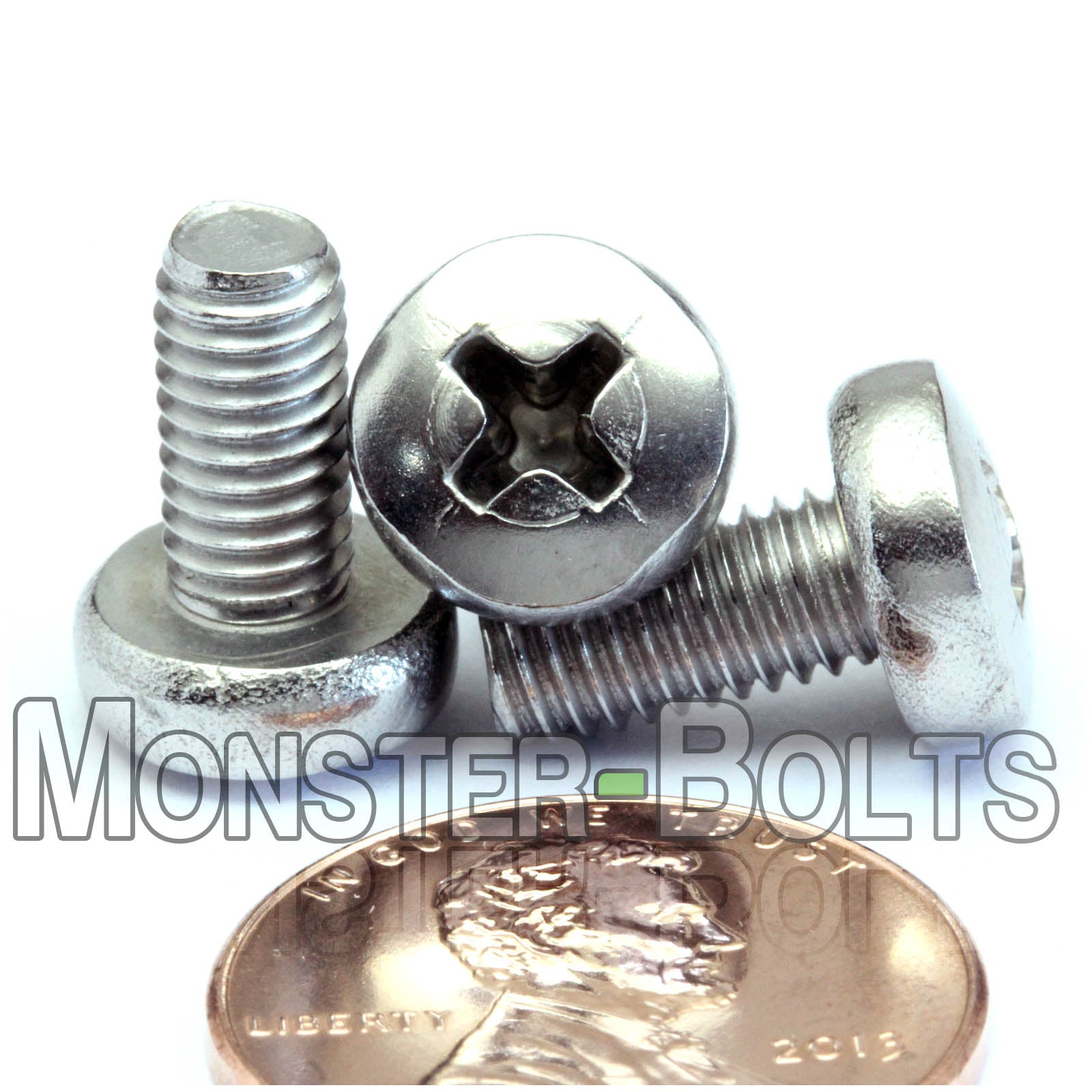 M5 Phillips Pan Head Machine screws, A2 Stainless Steel DIN 7985A Coarse Thread