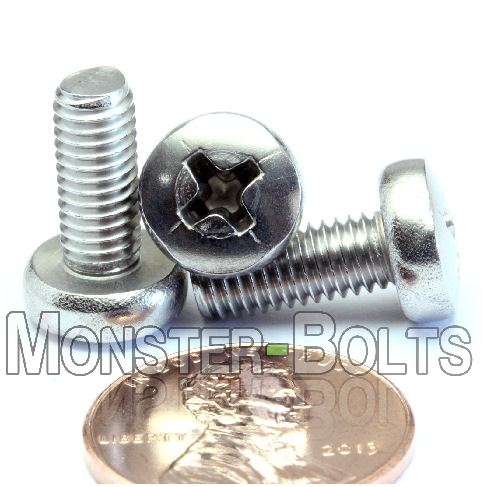 M5 Phillips Pan Head Machine screws, A2 Stainless Steel DIN 7985A Coarse Thread