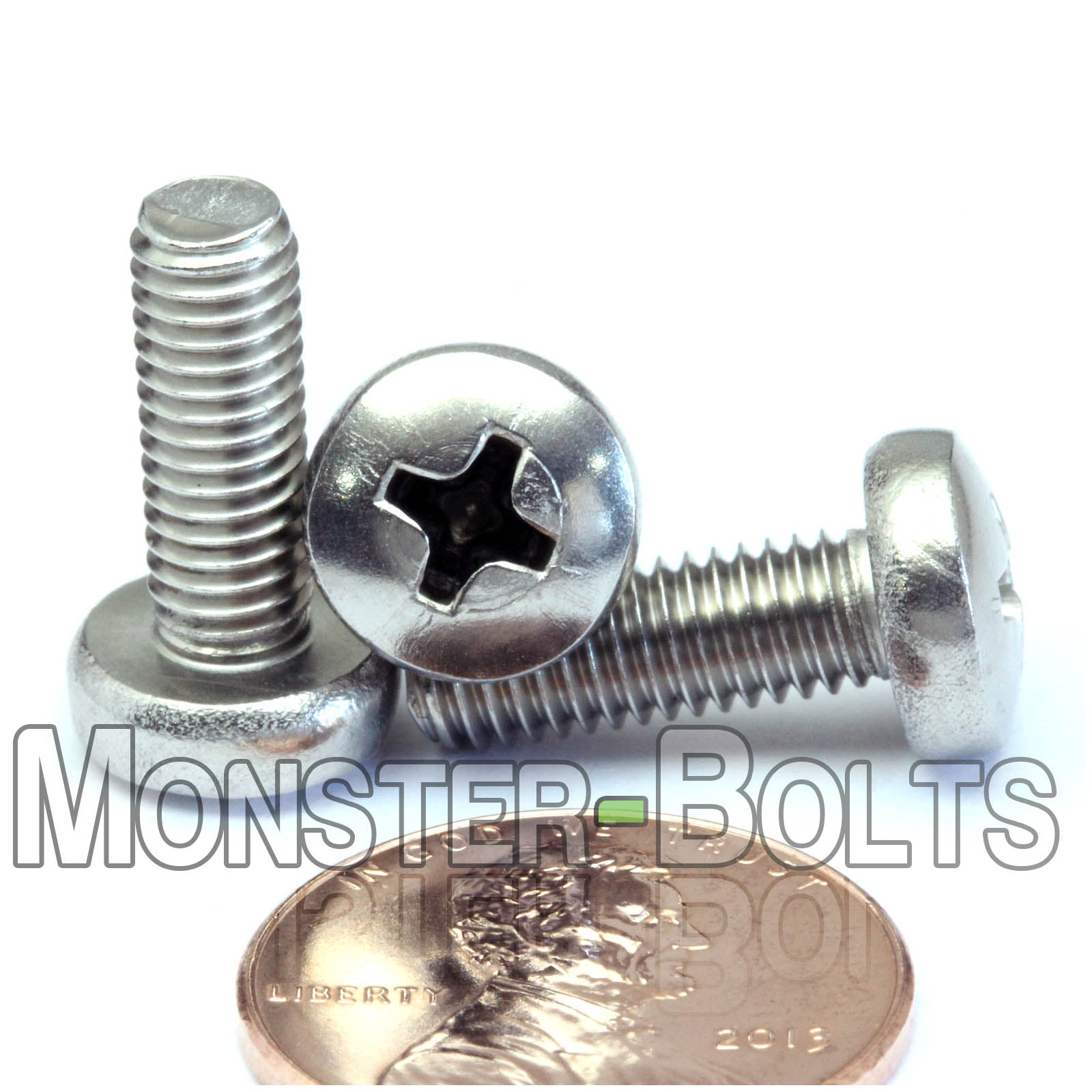 M5 Phillips Pan Head Machine screws, A2 Stainless Steel DIN 7985A Coarse Thread