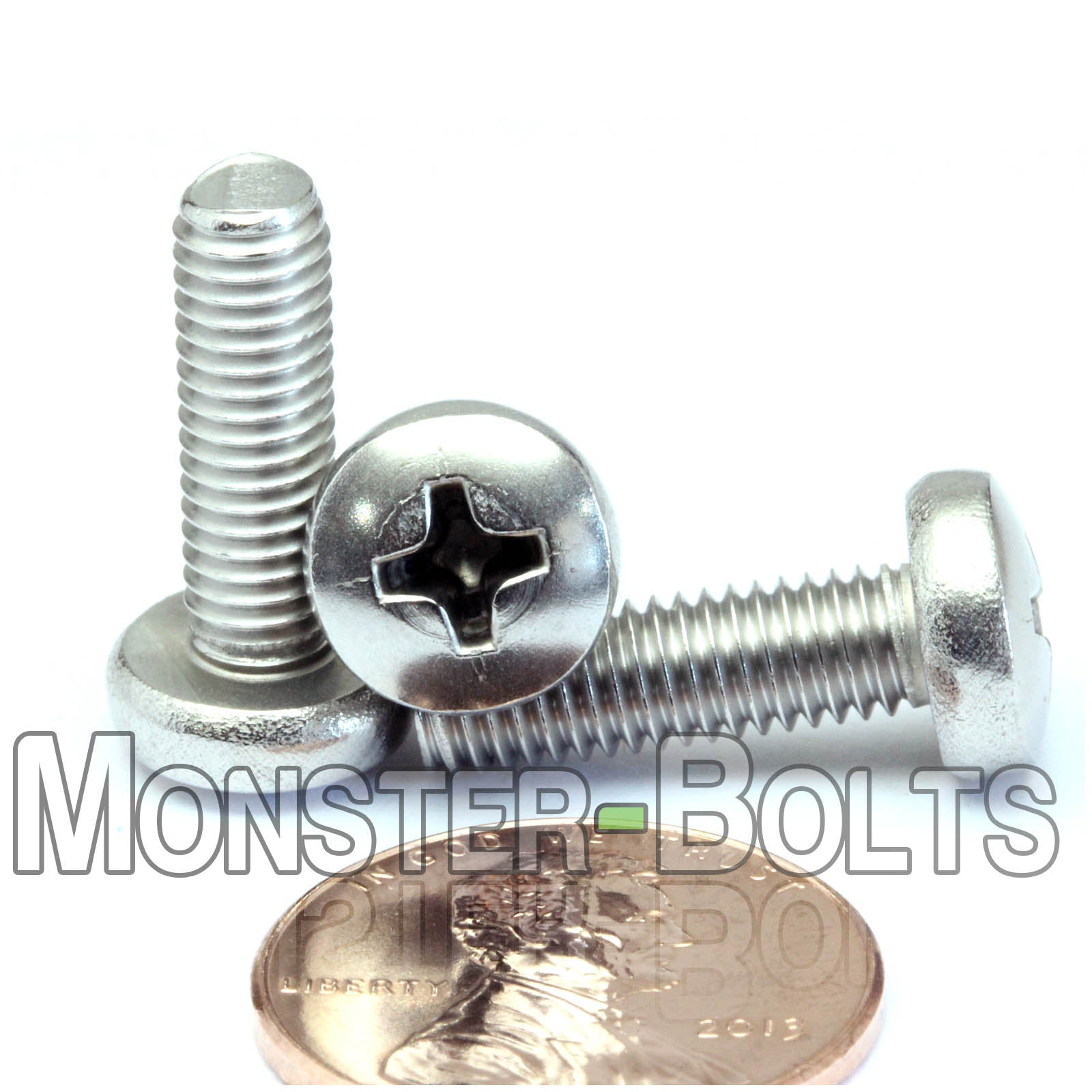 M5 Phillips Pan Head Machine screws, A2 Stainless Steel DIN 7985A Coarse Thread